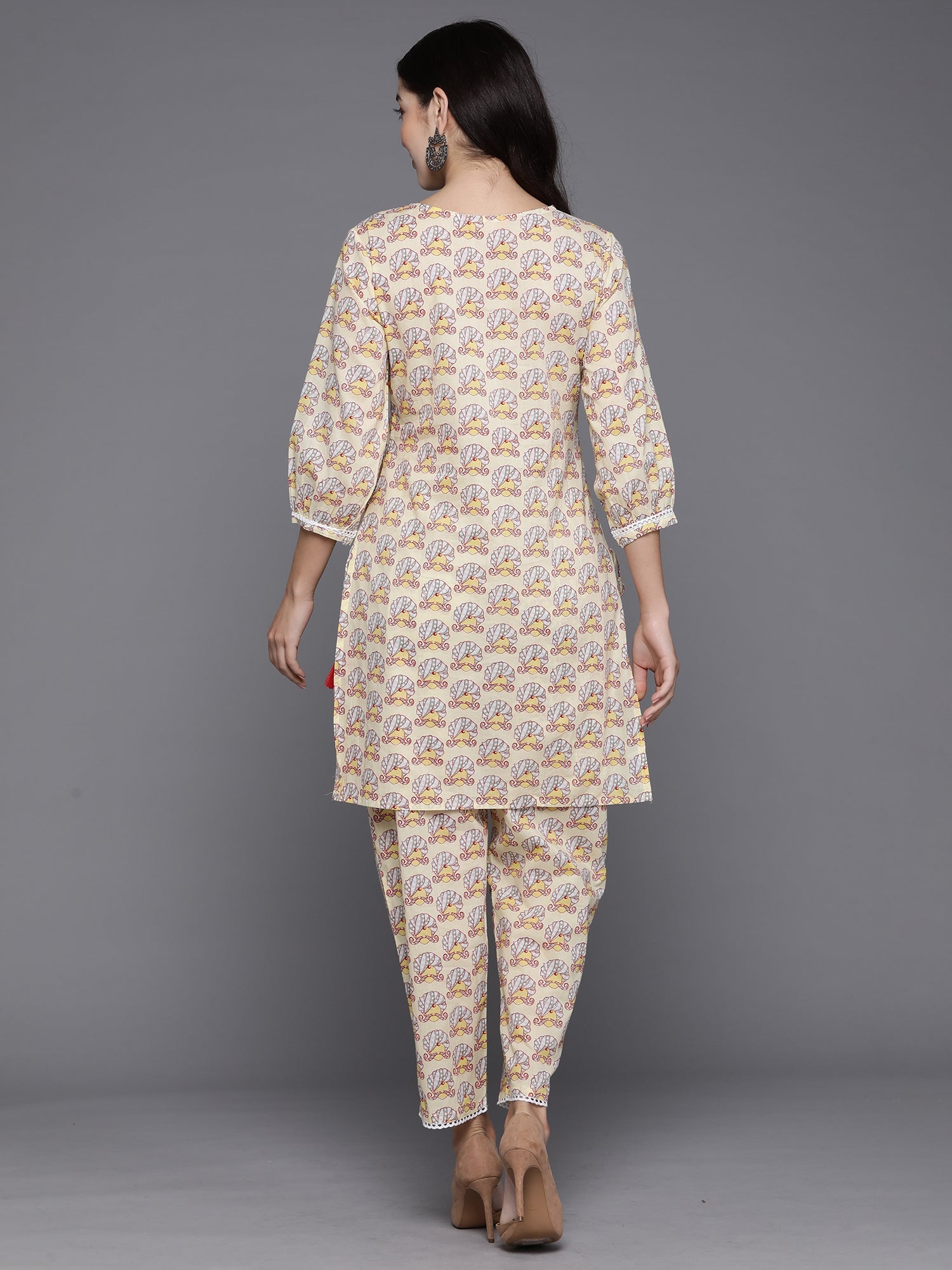 Yellow Co-Ords  For women,indo era, indoera, kurta set for women, women kurta set, women suit, summer wear for women, festive suit for women, mother's day outfit, dress for mother, mother's day special, kurta set for women, kurta for women, kurta trouser and dupatta