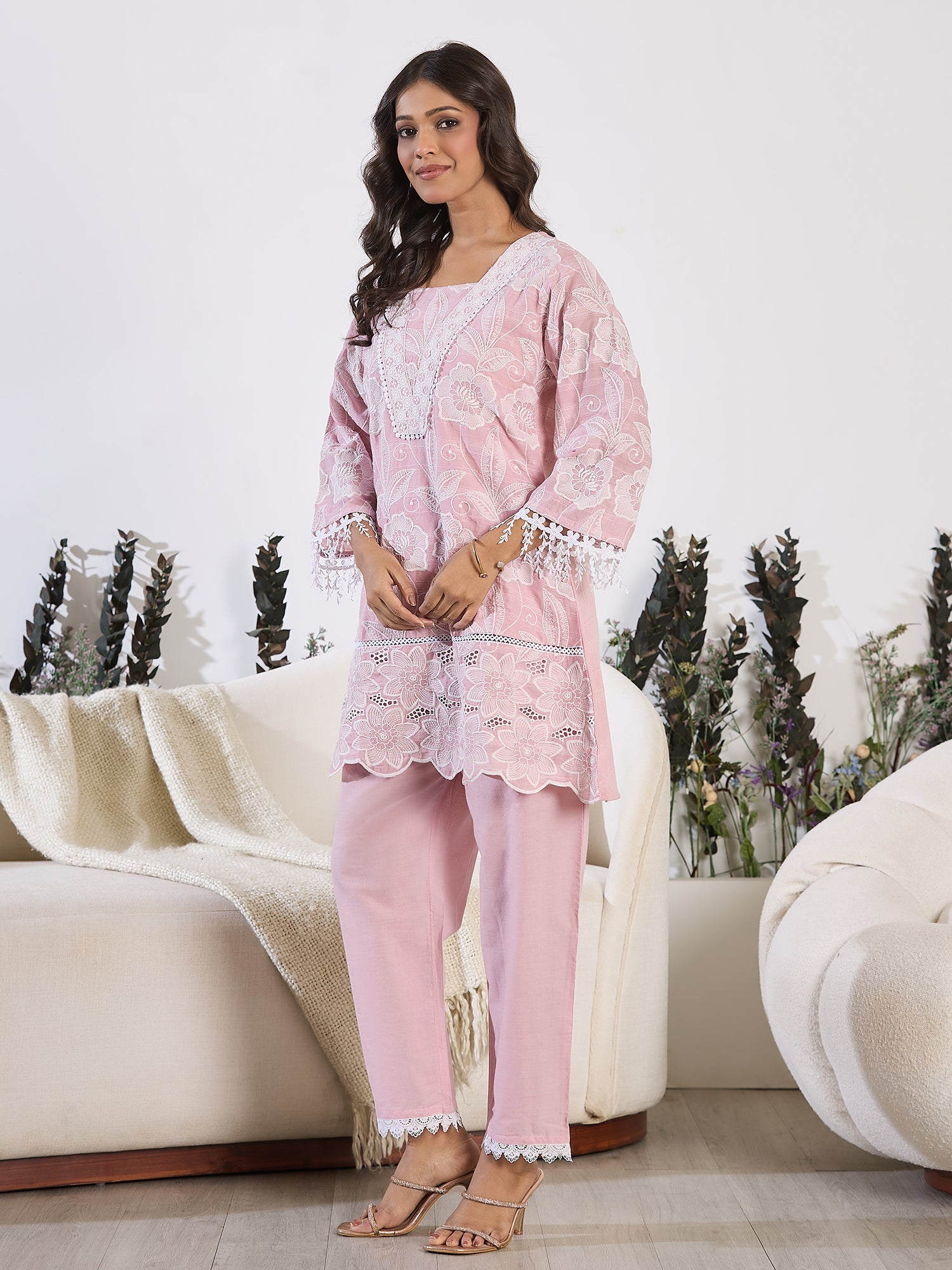 indo era, indo era kurta set, indo era suit, Kurta Set, Kurta set for women, cotton kurta set, indo era kurta set for women, Anarkali Kurta Set, Palazzo Kurta Set, Sleeveless Kurta, Embroidered Kurta, New Arrivals, Work wear, Dress, Best seller, Heeramandi dress, Summer sale, Summer suit, Wedding collection, Special offer, plus size, Spring summer, party wear, Summer Special, Printed Kurta, wedding wear, outfit ideas, Straight Kurta, Cotton Outfit, A line dress, dress for women,Pink kurta set