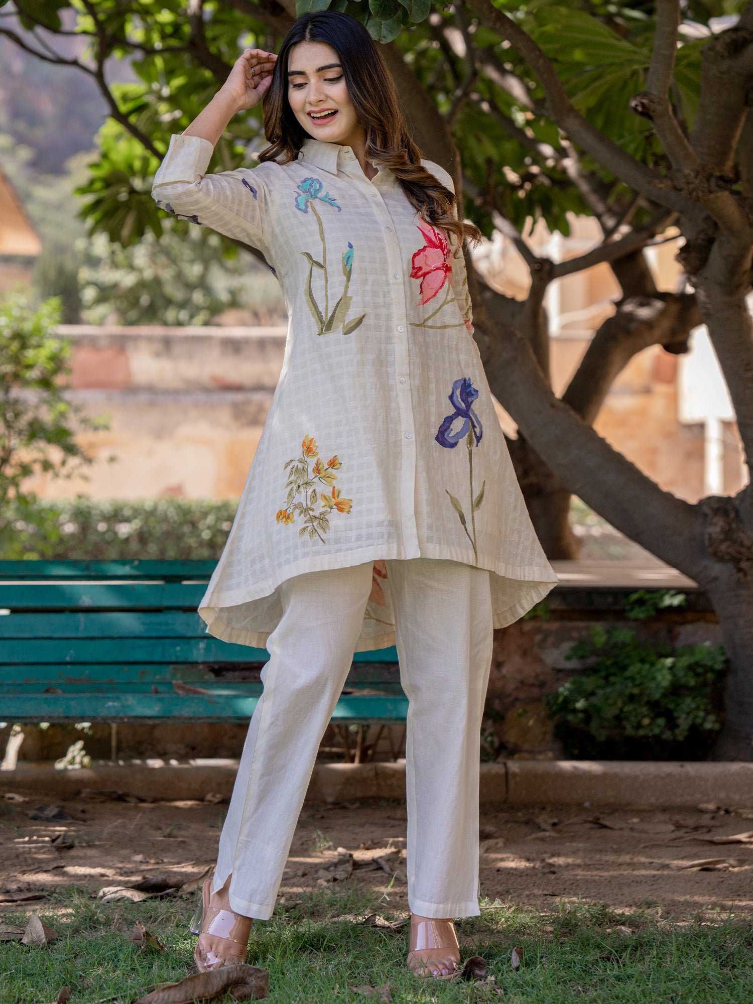 indo era, indo era kurta set, indo era suit, Kurta Set, Kurta set for women, cotton kurta set, indo era kurta set for women, Anarkali Kurta Set, Palazzo Kurta Set, Sleeveless Kurta, Embroidered Kurta, New Arrivals, Work wear, Dress, Best seller, Heeramandi dress, Summer sale, Summer suit, Wedding collection, Special offer, plus size, Spring summer, party wear, Summer Special, Printed Kurta, wedding wear, outfit ideas, Straight Kurta, Cotton Outfit, A line dress, dress for women,Off White kurta set