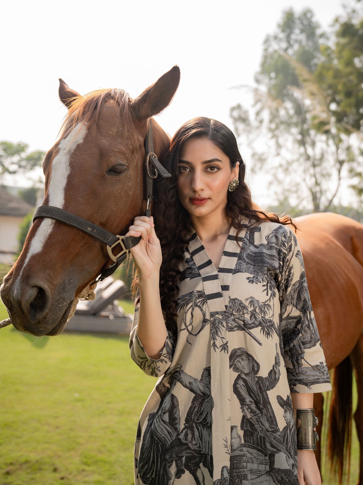 indo era, suit, kurta set for women, indo era kurta, kurta sets for ladies, summer dresses for women, 3 piece suit, cotton kurta set for women, new arrivals, women kurti plazo set, women in suit, kurta suit, floral kurta, short suit, spring summer, Beige suit