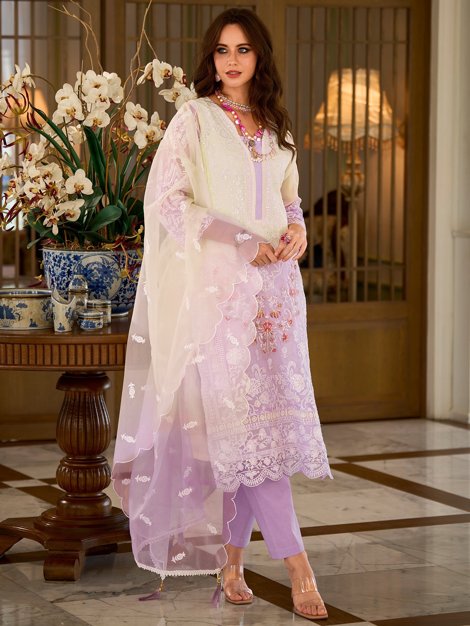 indo era, indoera, indo era kurta, heeramandi dress, heeramandi, dress for women, kurta for women, kurtaset for women, indo era kurta set, indo era suit, anarkali kurta, salwar suit, sharara set, cotton kurta, dress for women, kurta for women, birthday dress for women, gown for women, formal dress for women, party wear for women, summer dress, female kurti, cotton dress for women, kurta with dupatta, dressing style, casual look, new arrival for women, Lavender suit