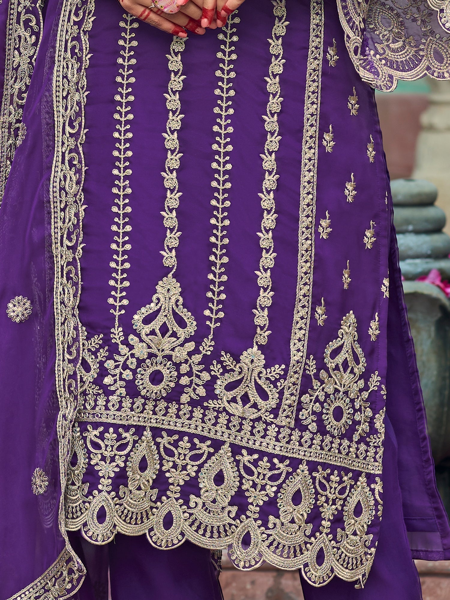 indo era, suit, kurta set for women, indo era kurta, kurta sets for ladies, summer dresses for women, 3 piece suit, cotton kurta set for women, new arrivals, women kurti plazo set, women in suit, kurta suit, floral kurta, short suit, spring summer, Purple suit