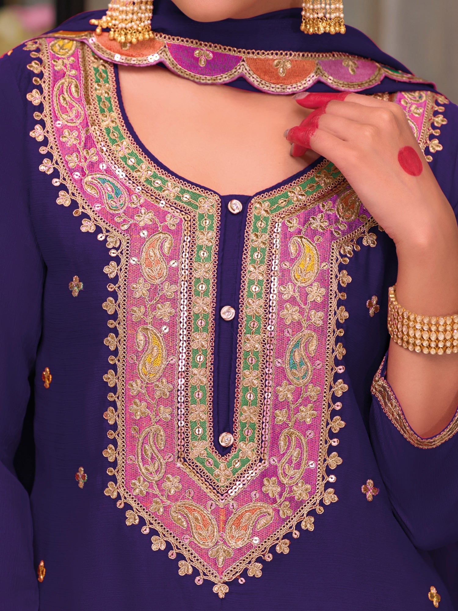 indo era, suit, kurta set for women, indo era kurta, kurta sets for ladies, summer dresses for women, 3 piece suit, cotton kurta set for women, new arrivals, women kurti plazo set, women in suit, kurta suit, floral kurta, short suit, spring summer, Purple suit