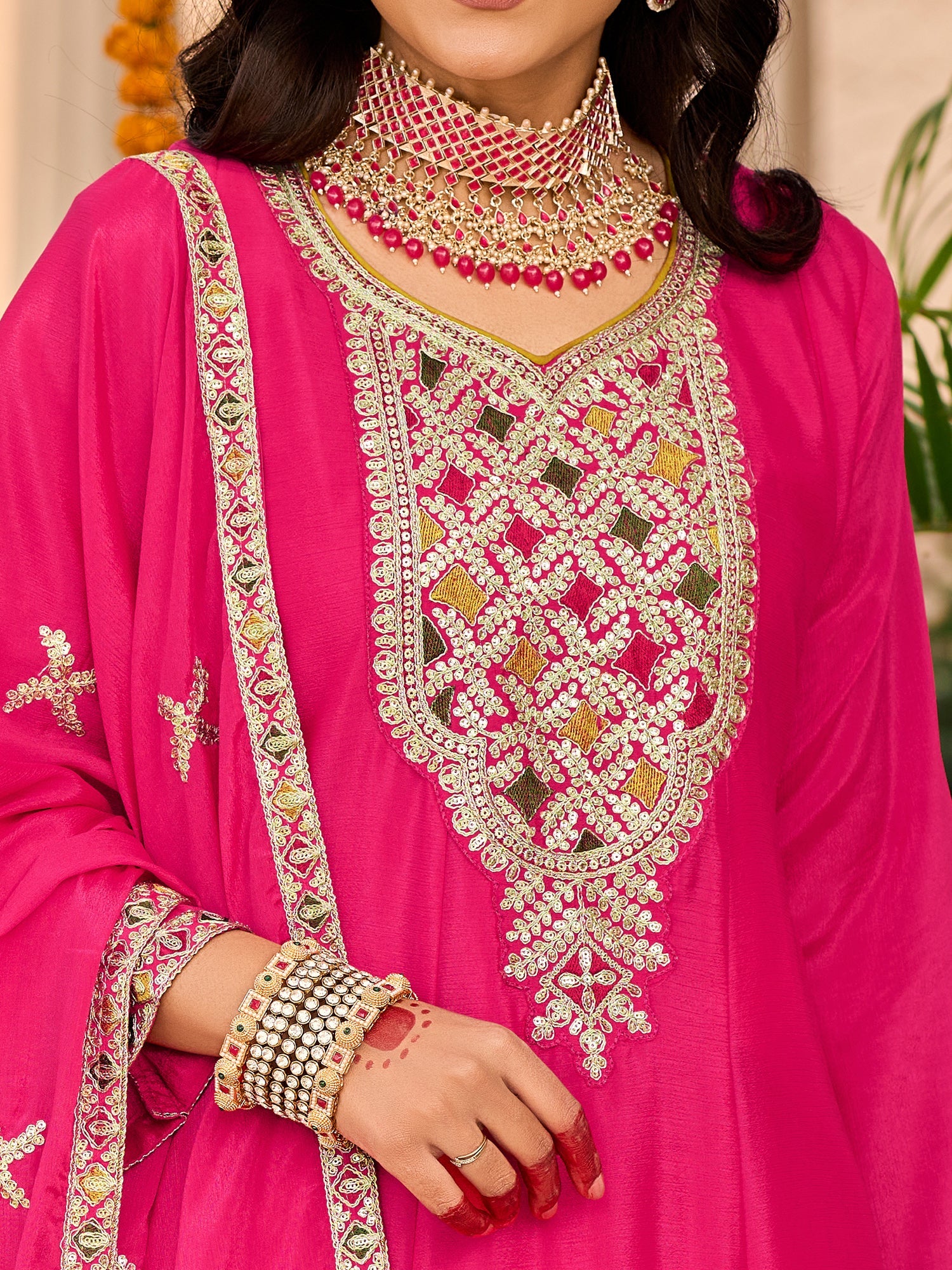 indo era, suit, kurta set for women, indo era kurta, kurta sets for ladies, summer dresses for women, 3 piece suit, cotton kurta set for women, new arrivals, women kurti plazo set, women in suit, kurta suit, floral kurta, short suit, spring summer, Pink suit