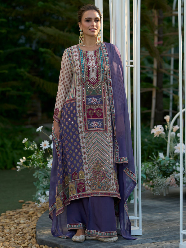 Purple Kurta Set With Dupatta For Women Fit With Every Occasion & Everyday Wear, At Affordable Price with Great Discounts, Easy Return & Exchange.