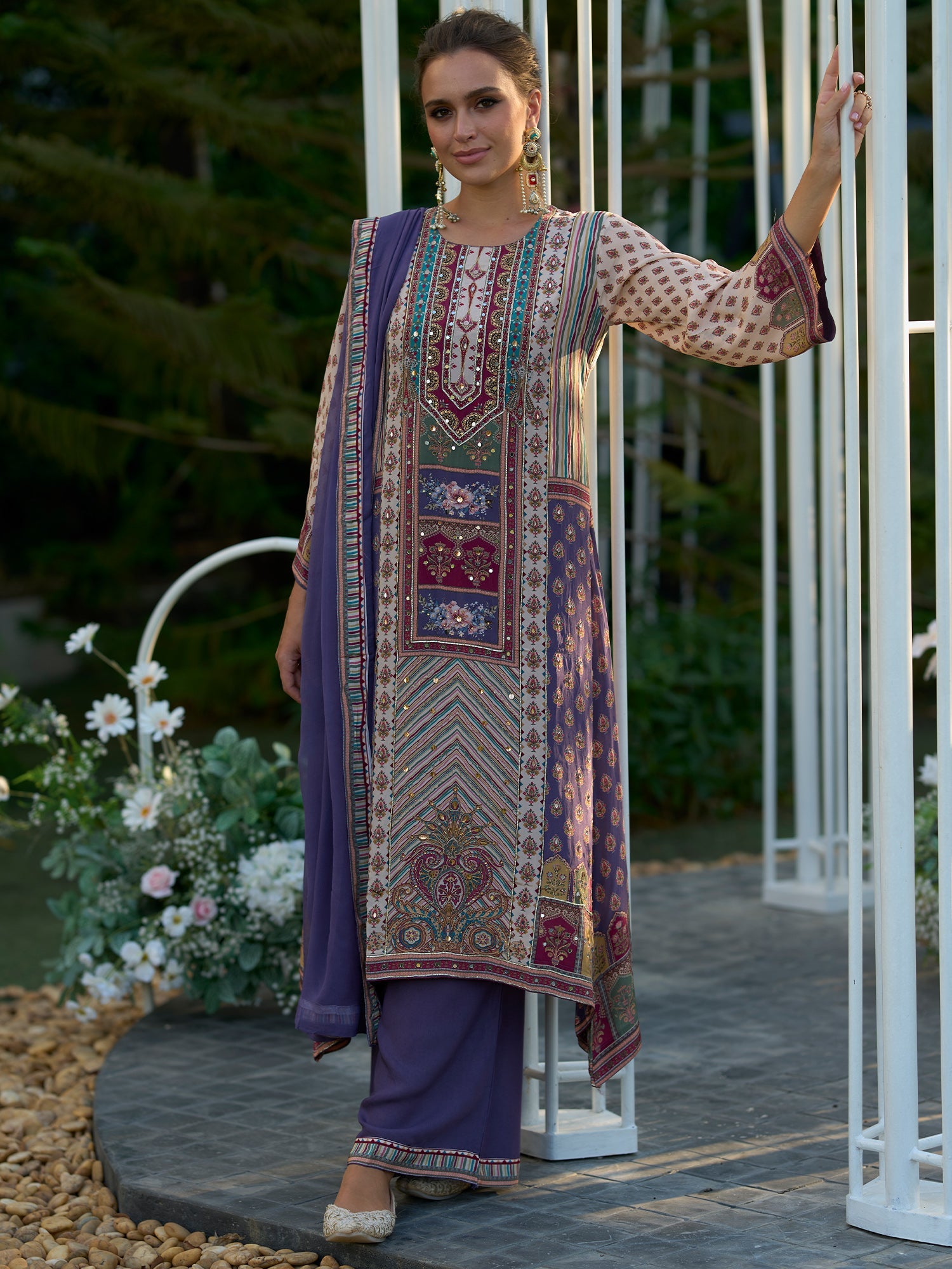 Purple Kurta Set With Dupatta For Women Fit With Every Occasion & Everyday Wear, At Affordable Price with Great Discounts, Easy Return & Exchange.