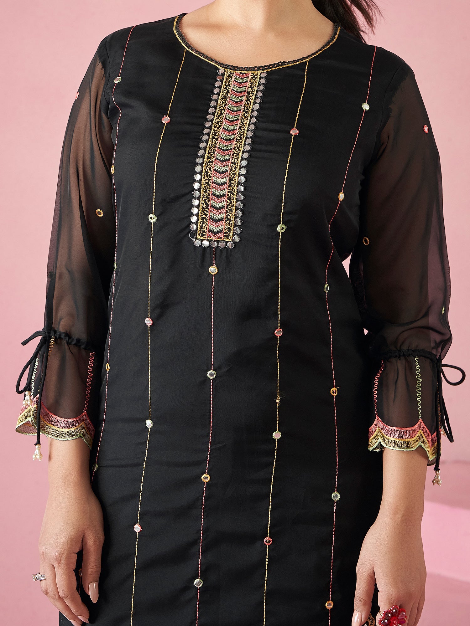 Black Kurta Set With Dupatta For Women Fit With Every Occasion & Everyday Wear, At Affordable Price with Great Discounts, Easy Return & Exchange.