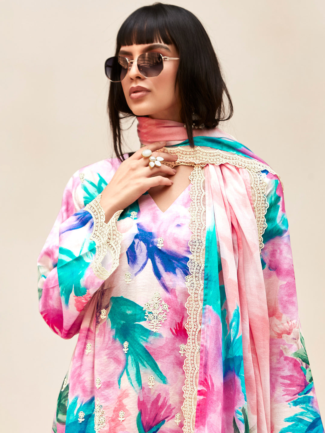 Pink Kurta Sets  For women,indo era, indoera, kurta set for women, women kurta set, women suit, summer wear for women, festive suit for women, mother's day outfit, dress for mother, mother's day special, heeramandi dress
