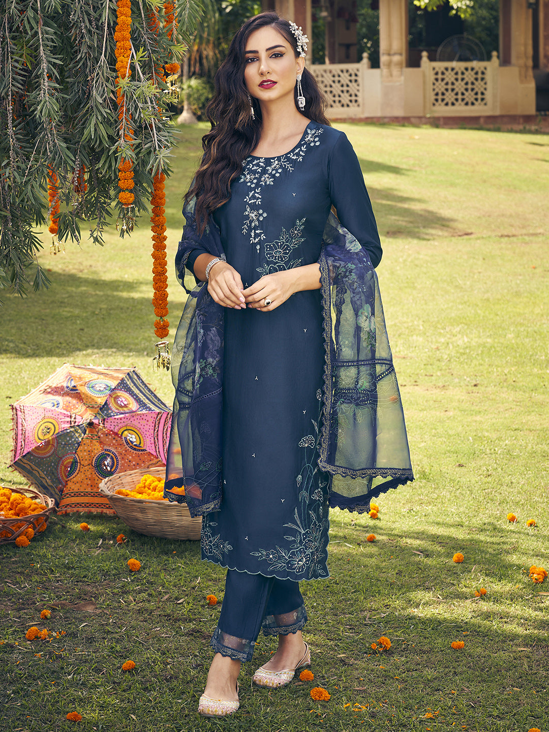 W teal blue hotsell kurta
