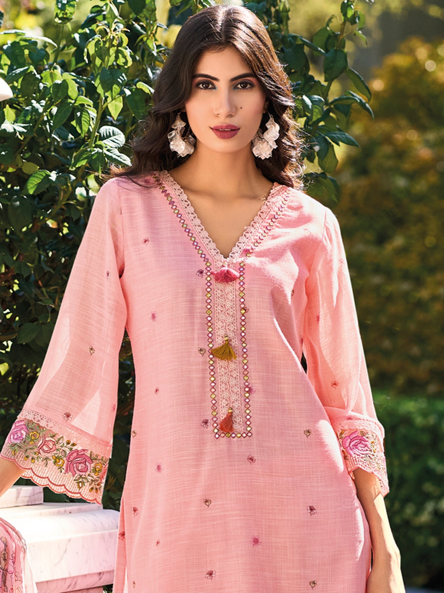 indo era, indo era kurta set, indo era suit, Kurta Set, Kurta set for women, cotton kurta set, indo era kurta set for women, Anarkali Kurta Set, Palazzo Kurta Set, Sleeveless Kurta, Embroidered Kurta, New Arrivals, Work wear, Dress, Best seller, Heeramandi dress, Summer sale, Summer suit, Wedding collection, Special offer, plus size, Spring summer, party wear, Summer Special, Printed Kurta, wedding wear, outfit ideas, Straight Kurta, Cotton Outfit, A line dress, dress for women,Pink kurta set