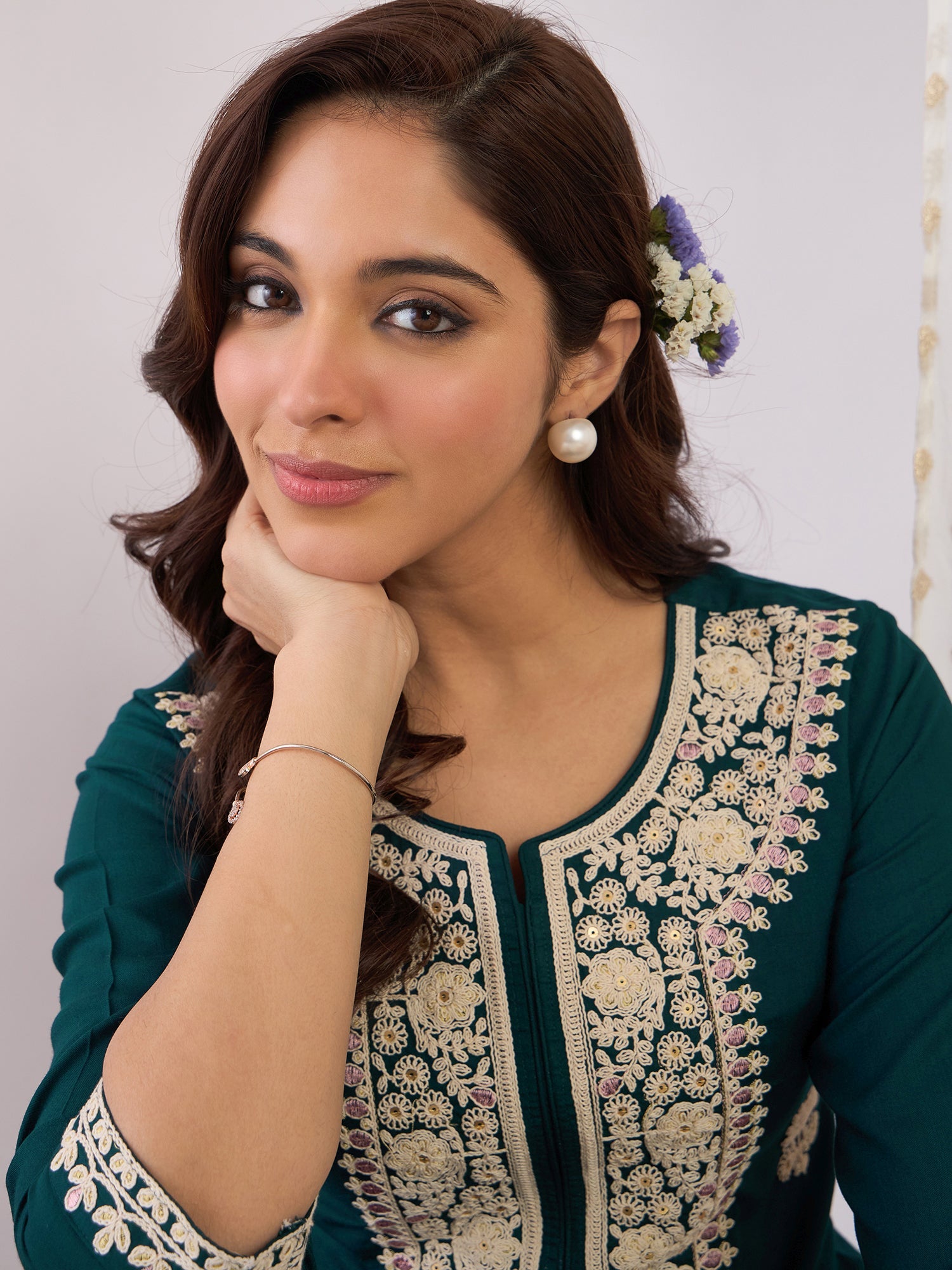 indo era, suit, kurta set for women, indo era kurta, kurta sets for ladies, summer dresses for women, 3 piece suit, cotton kurta set for women, new arrivals, women kurti plazo set, women in suit, kurta suit, floral kurta, short suit, spring summer, Teal suit