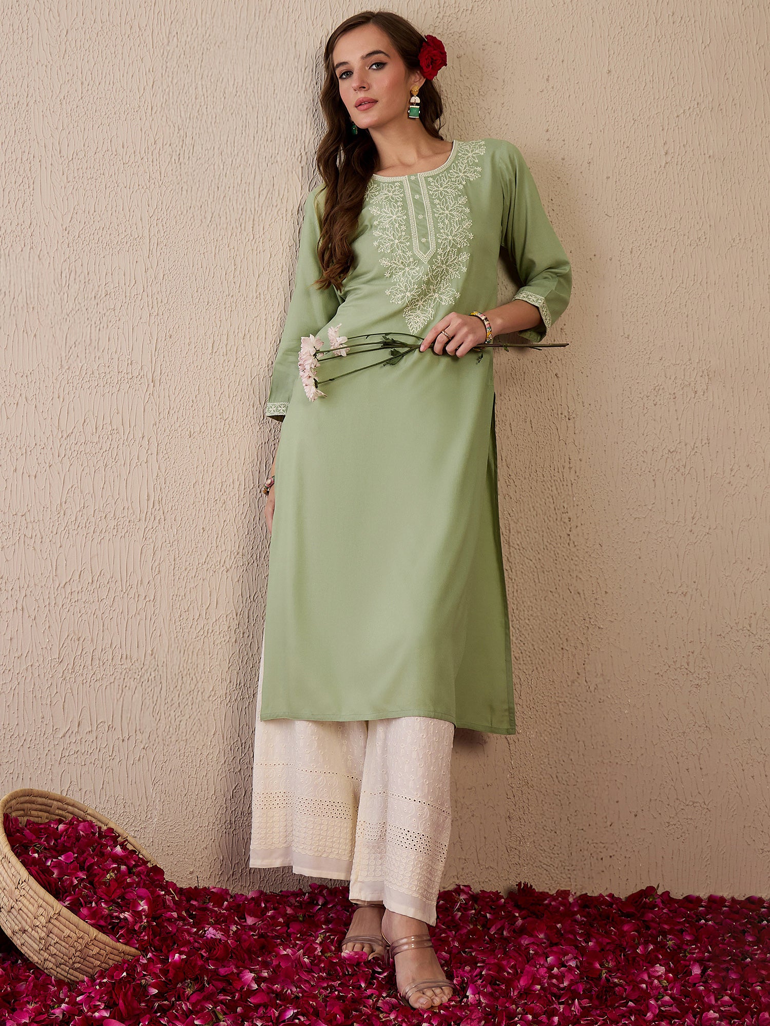 indo era, indo era kurta set, indo era suit, Kurta Set, Kurta set for women, cotton kurta set, indo era kurta set for women, Anarkali Kurta Set, Palazzo Kurta Set, Sleeveless Kurta, Embroidered Kurta, New Arrivals, Work wear, Dress, Best seller, Heeramandi dress, Summer sale, Summer suit, Wedding collection, Special offer, plus size, Spring summer, party wear, Summer Special, Printed Kurta, wedding wear, outfit ideas, Straight Kurta, Cotton Outfit, A line dress, dress for women,Green kurta set
