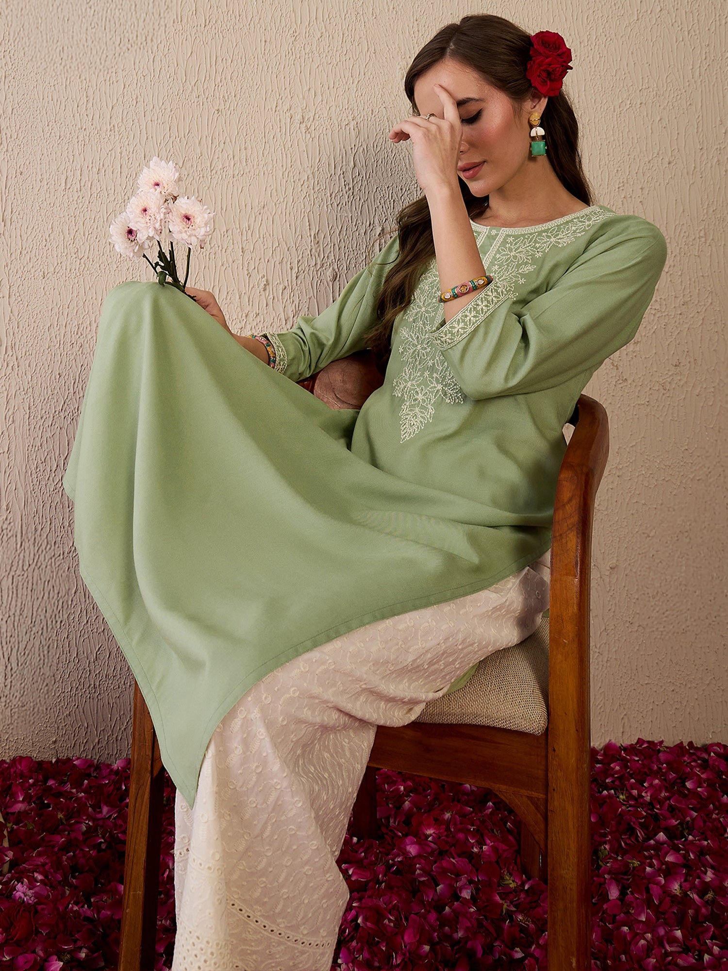 indo era, indo era kurta set, indo era suit, Kurta Set, Kurta set for women, cotton kurta set, indo era kurta set for women, Anarkali Kurta Set, Palazzo Kurta Set, Sleeveless Kurta, Embroidered Kurta, New Arrivals, Work wear, Dress, Best seller, Heeramandi dress, Summer sale, Summer suit, Wedding collection, Special offer, plus size, Spring summer, party wear, Summer Special, Printed Kurta, wedding wear, outfit ideas, Straight Kurta, Cotton Outfit, A line dress, dress for women,Green kurta set