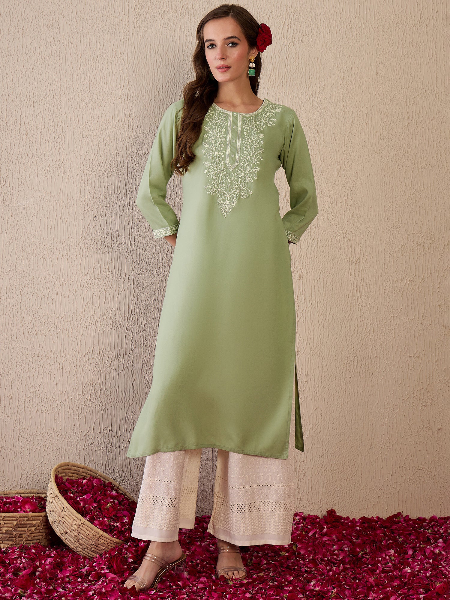 indo era, indo era kurta set, indo era suit, Kurta Set, Kurta set for women, cotton kurta set, indo era kurta set for women, Anarkali Kurta Set, Palazzo Kurta Set, Sleeveless Kurta, Embroidered Kurta, New Arrivals, Work wear, Dress, Best seller, Heeramandi dress, Summer sale, Summer suit, Wedding collection, Special offer, plus size, Spring summer, party wear, Summer Special, Printed Kurta, wedding wear, outfit ideas, Straight Kurta, Cotton Outfit, A line dress, dress for women,Green kurta set