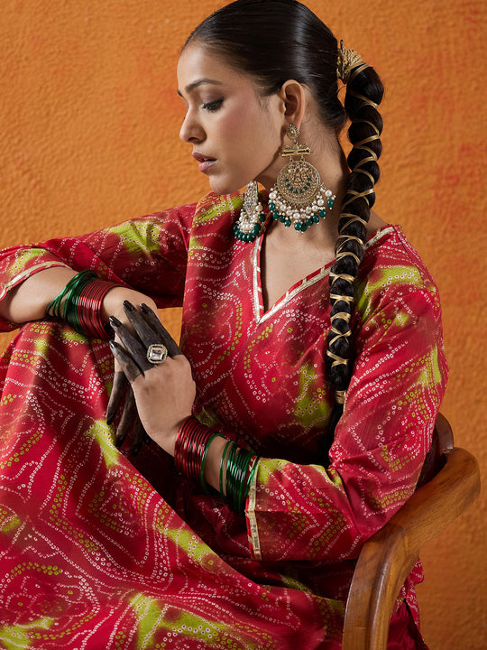 Indo Era Multi Printed Straight Kurtas