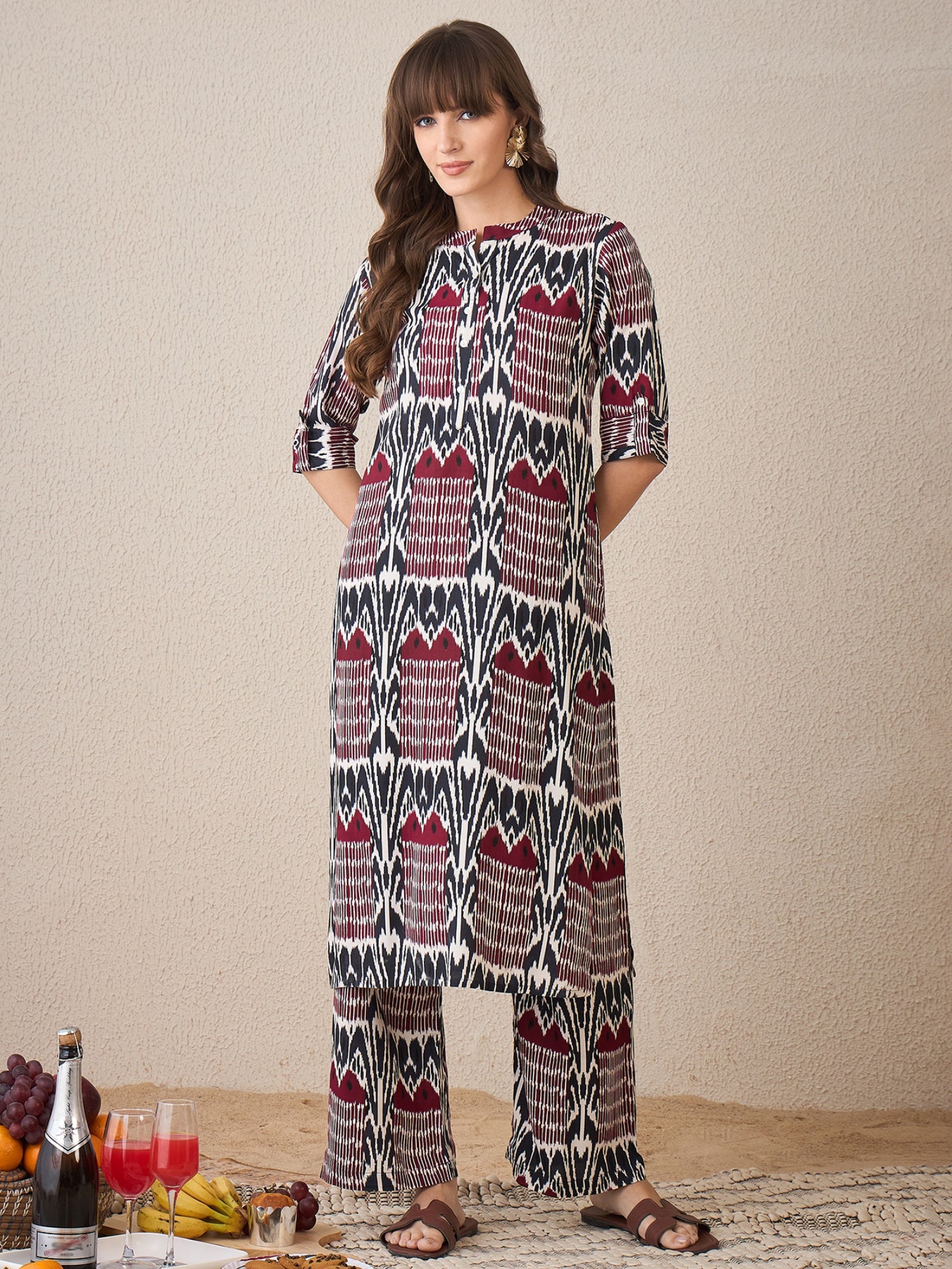 indo era, suit, kurta set for women, indo era kurta, kurta sets for ladies, summer dresses for women, 3 piece suit, cotton kurta set for women, new arrivals, women kurti plazo set, women in suit, kurta suit, floral kurta, short suit, spring summer, Multi suit