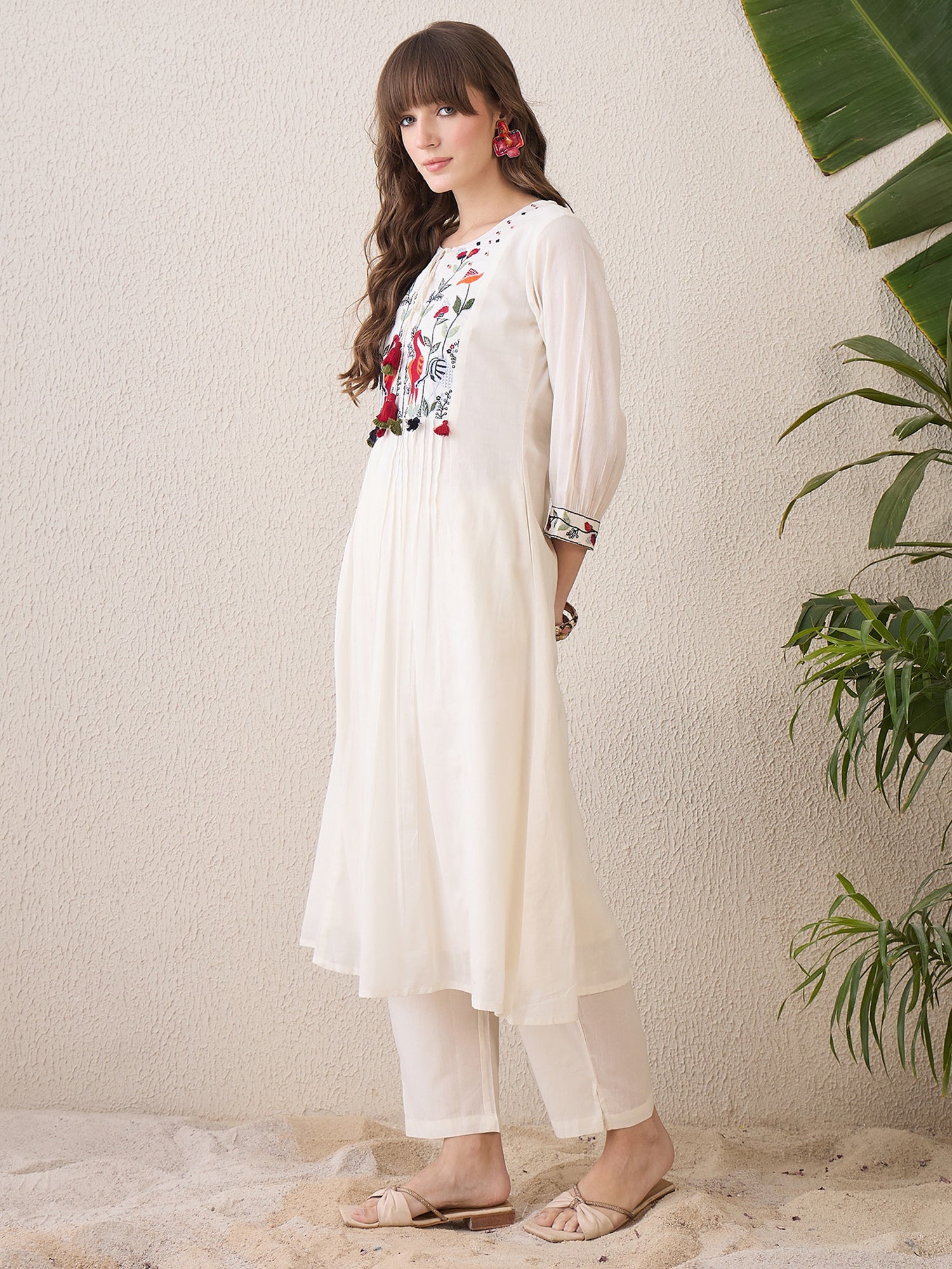 indo era, indo era kurta set, indo era suit, Kurta Set, Kurta set for women, cotton kurta set, indo era kurta set for women, Anarkali Kurta Set, Palazzo Kurta Set, Sleeveless Kurta, Embroidered Kurta, New Arrivals, Work wear, Dress, Best seller, Heeramandi dress, Summer sale, Summer suit, Wedding collection, Special offer, plus size, Spring summer, party wear, Summer Special, Printed Kurta, wedding wear, outfit ideas, Straight Kurta, Cotton Outfit, A line dress, dress for women,Off White kurta set