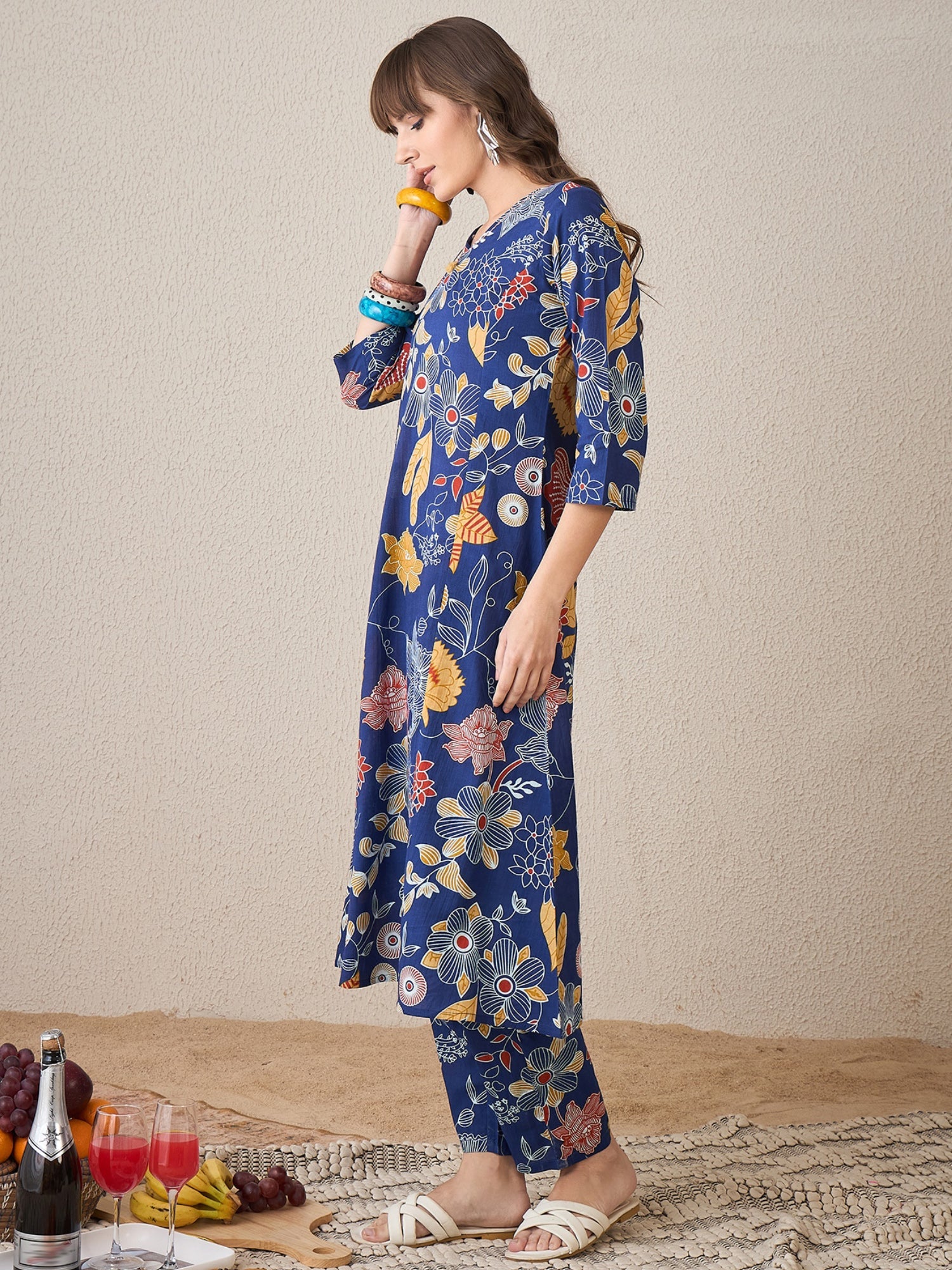 indo era, indo era kurta set, indo era suit, Kurta Set, Kurta set for women, cotton kurta set, indo era kurta set for women, Anarkali Kurta Set, Palazzo Kurta Set, Sleeveless Kurta, Embroidered Kurta, New Arrivals, Work wear, Dress, Best seller, Heeramandi dress, Summer sale, Summer suit, Wedding collection, Special offer, plus size, Spring summer, party wear, Summer Special, Printed Kurta, wedding wear, outfit ideas, Straight Kurta, Cotton Outfit, A line dress, dress for women,Blue kurta set