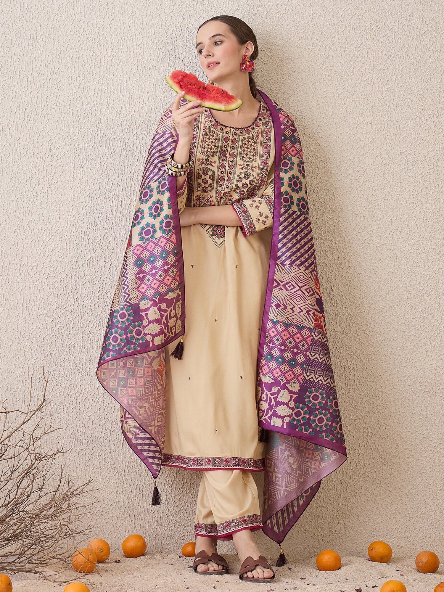 indo era, indo era kurta set, indo era suit, Kurta Set, Kurta set for women, cotton kurta set, indo era kurta set for women, Anarkali Kurta Set, Palazzo Kurta Set, Sleeveless Kurta, Embroidered Kurta, New Arrivals, Work wear, Dress, Best seller, Heeramandi dress, Summer sale, Summer suit, Wedding collection, Special offer, plus size, Spring summer, party wear, Summer Special, Printed Kurta, wedding wear, outfit ideas, Straight Kurta, Cotton Outfit, A line dress, dress for women,Beige kurta set