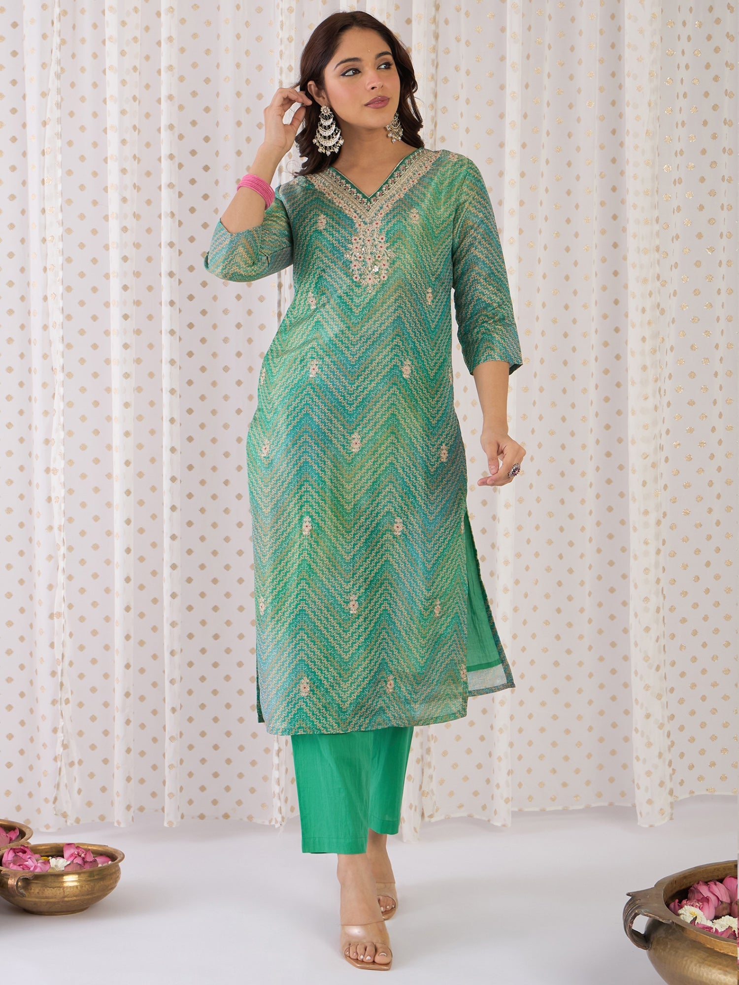 indo era, suit, kurta set for women, indo era kurta, kurta sets for ladies, summer dresses for women, 3 piece suit, cotton kurta set for women, new arrivals, women kurti plazo set, women in suit, kurta suit, floral kurta, short suit, spring summer, Multi suit