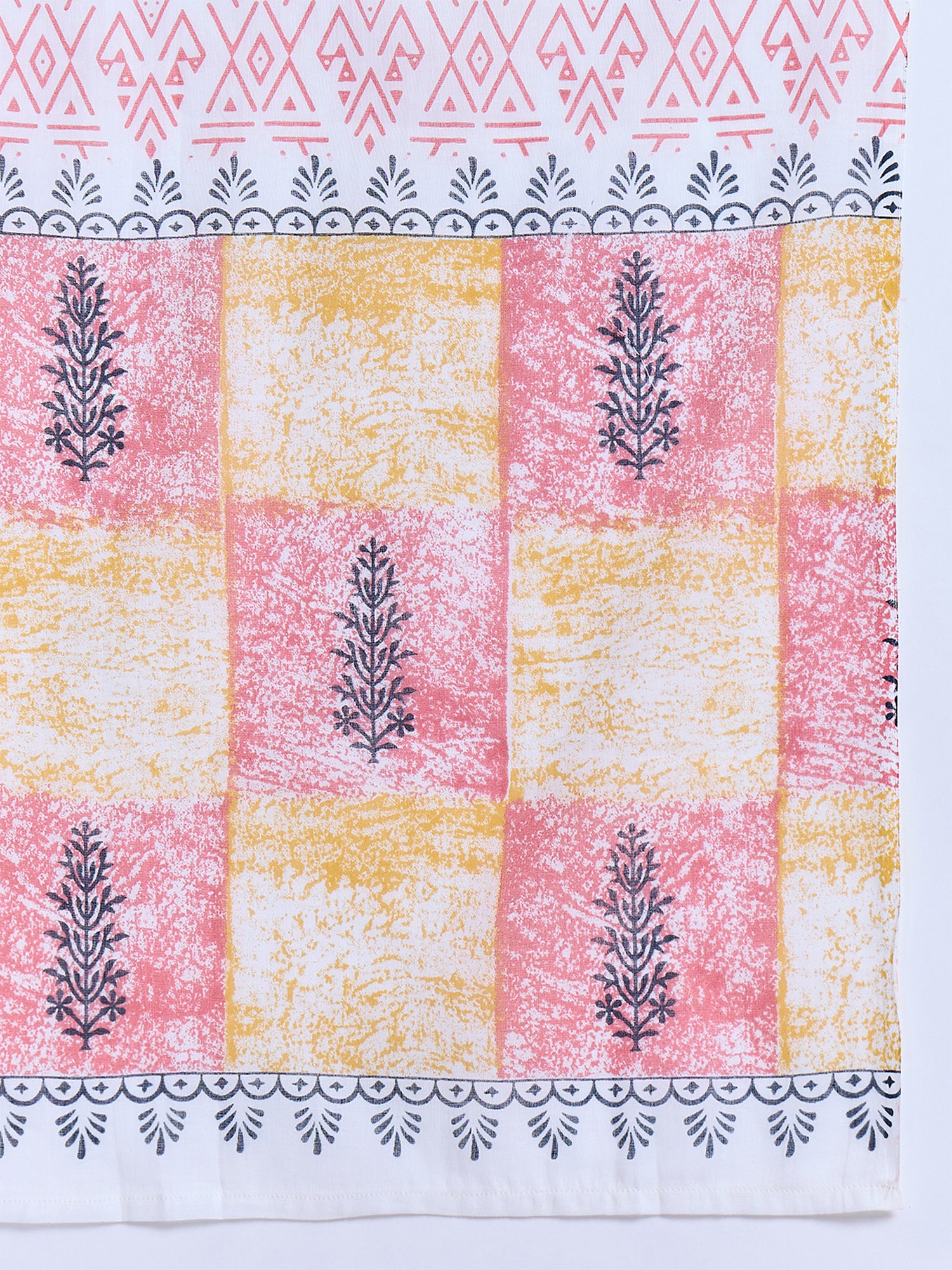 Multi Printed Pure Cotton Straight Kurta Sets With Dupatta