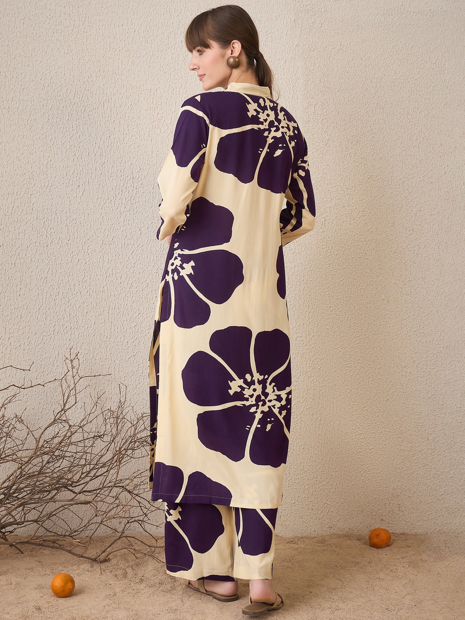 indo era, suit, kurta set for women, indo era kurta, kurta sets for ladies, summer dresses for women, 3 piece suit, cotton kurta set for women, new arrivals, women kurti plazo set, women in suit, kurta suit, floral kurta, short suit, spring summer, Off White suit