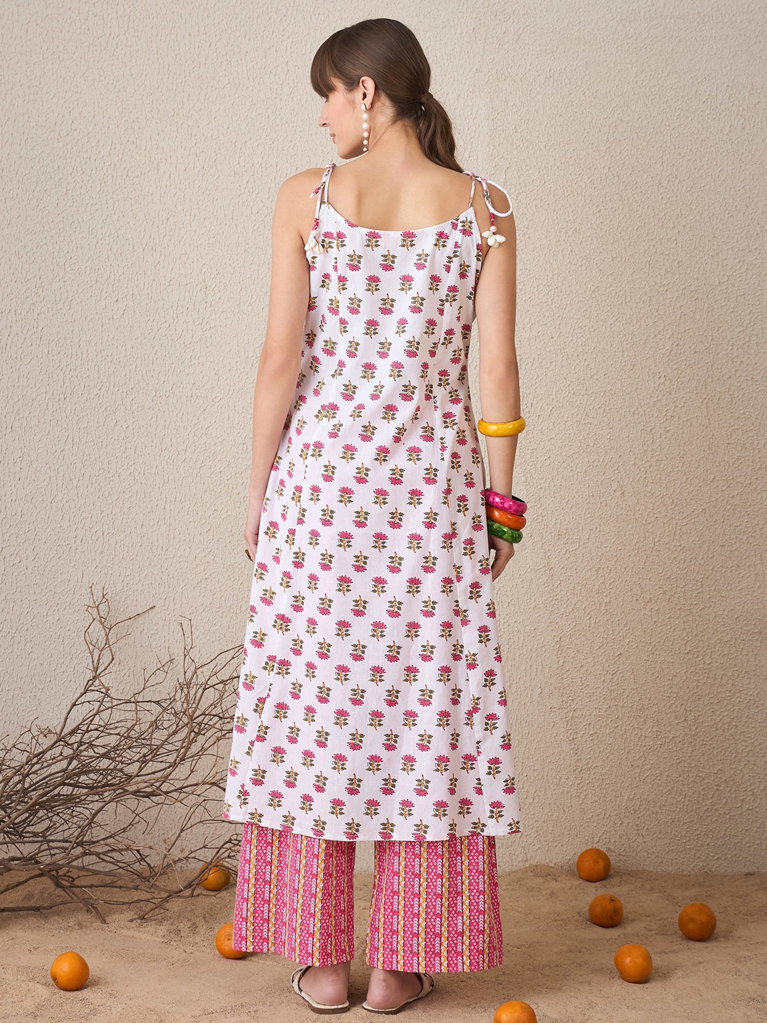 indo era, suit, kurta set for women, indo era kurta, kurta sets for ladies, summer dresses for women, 3 piece suit, cotton kurta set for women, new arrivals, women kurti plazo set, women in suit, kurta suit, floral kurta, short suit, spring summer, White suit