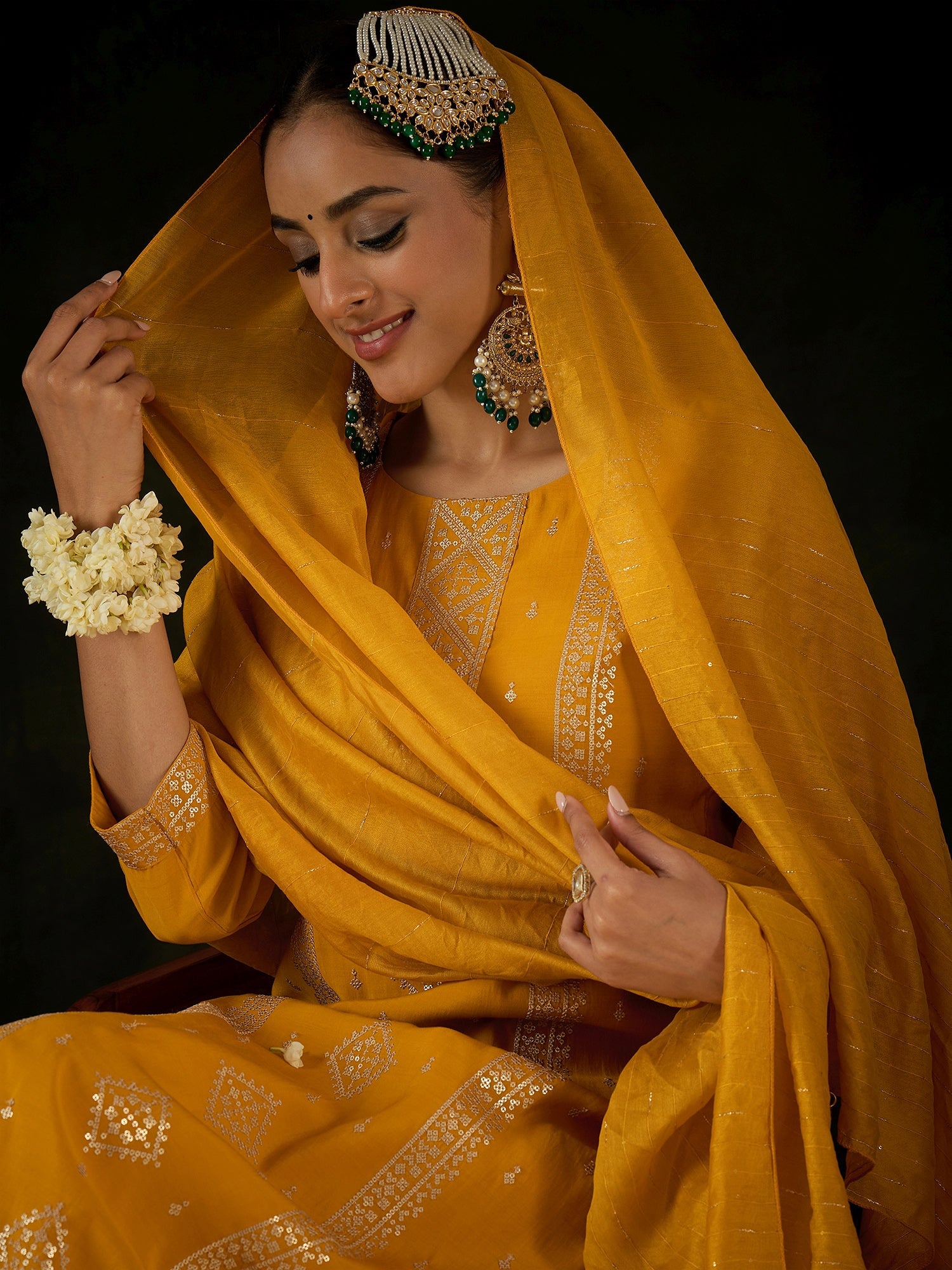 indo era, suit, kurta set for women, indo era kurta, kurta sets for ladies, summer dresses for women, 3 piece suit, cotton kurta set for women, new arrivals, women kurti plazo set, women in suit, kurta suit, floral kurta, short suit, spring summer, Mustard suit