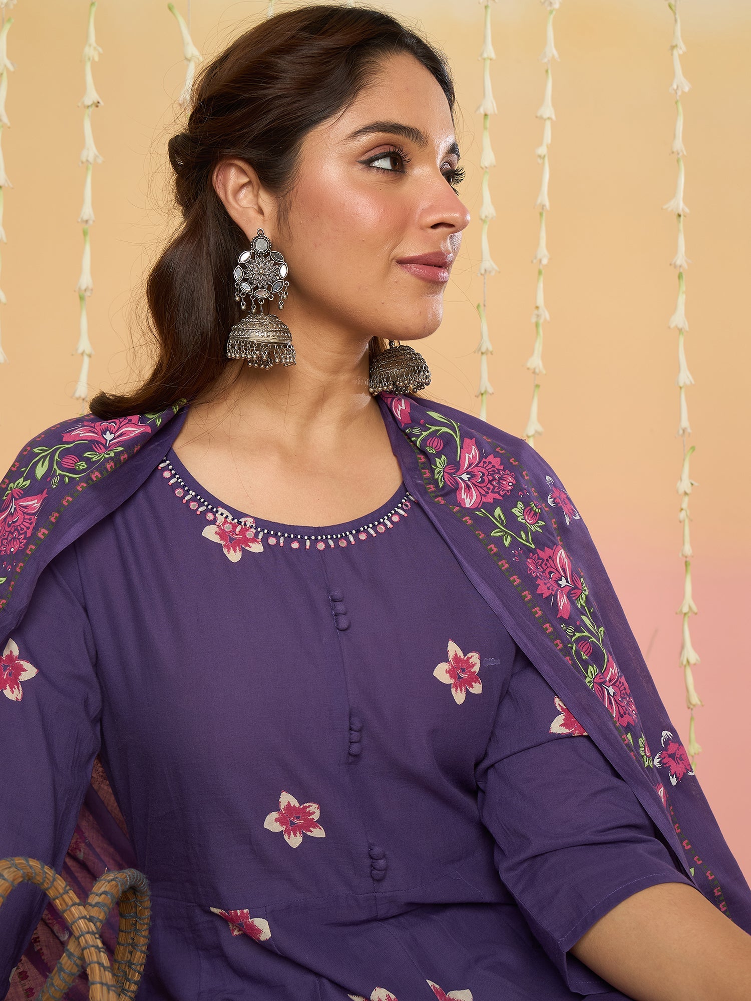 Purple Kurta Set For Women At Affordable Price Fit With Every Occasion & Daily Wear, Easy Return & Exchange Available, Shop Now.