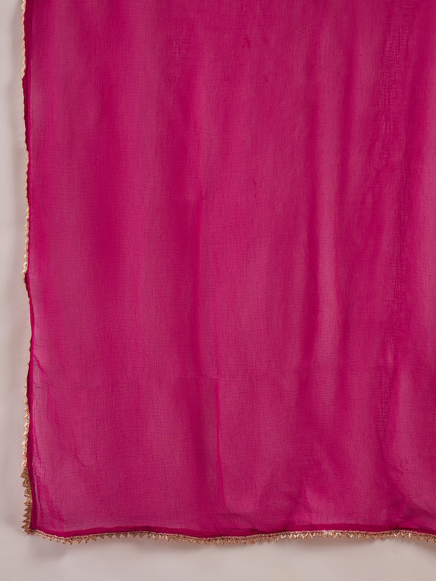 Pink Embroidered Georgette Straight Kurta Sets With Dupatta