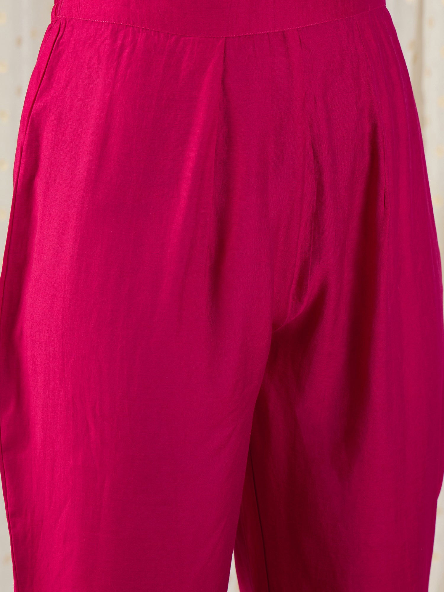 Indo Era Pink Embroidered Anarkali Kurta Trousers With Dupatta set