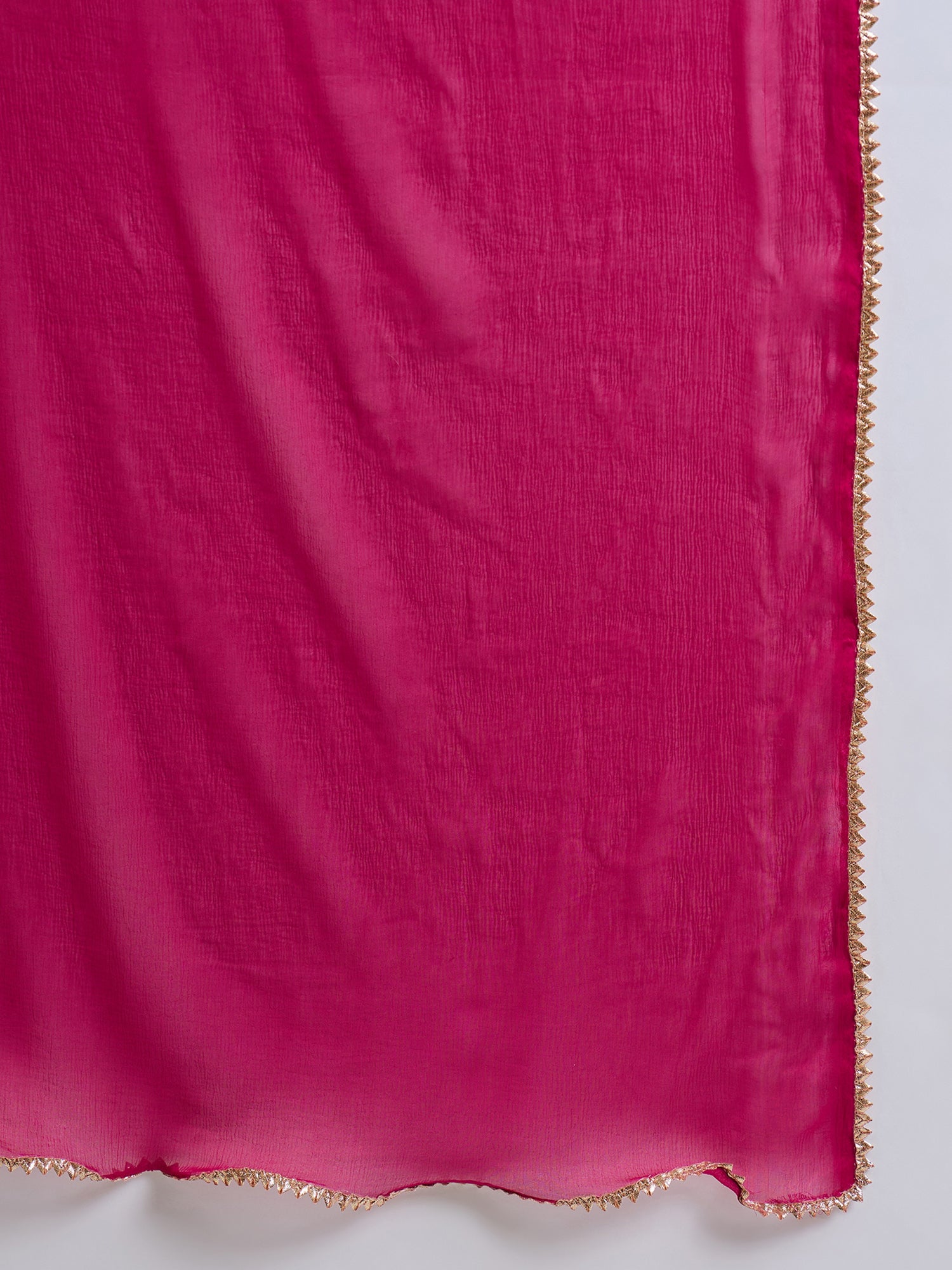 Indo Era Pink Embroidered Anarkali Kurta Trousers With Dupatta set