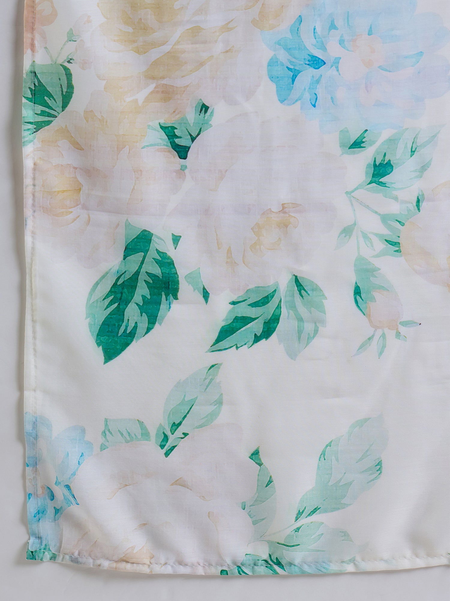 Indo Era Off White Embroidered Straight Kurta Palazzos With Dupatta Set