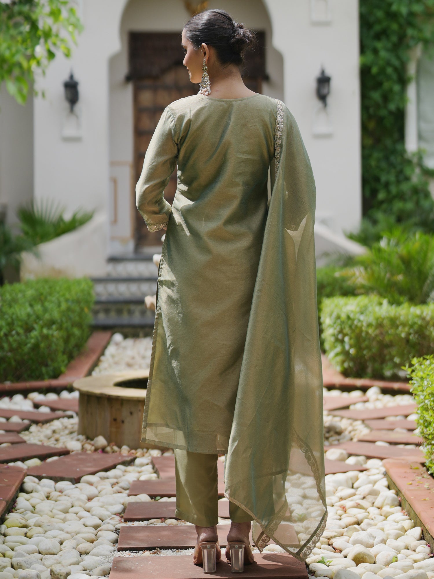 Green Kurta Sets  For women,indo era, indoera, kurta set for women, women kurta set, women suit, summer wear for women, festive suit for women, mother's day outfit, dress for mother, mother's day special, heeramandi dress