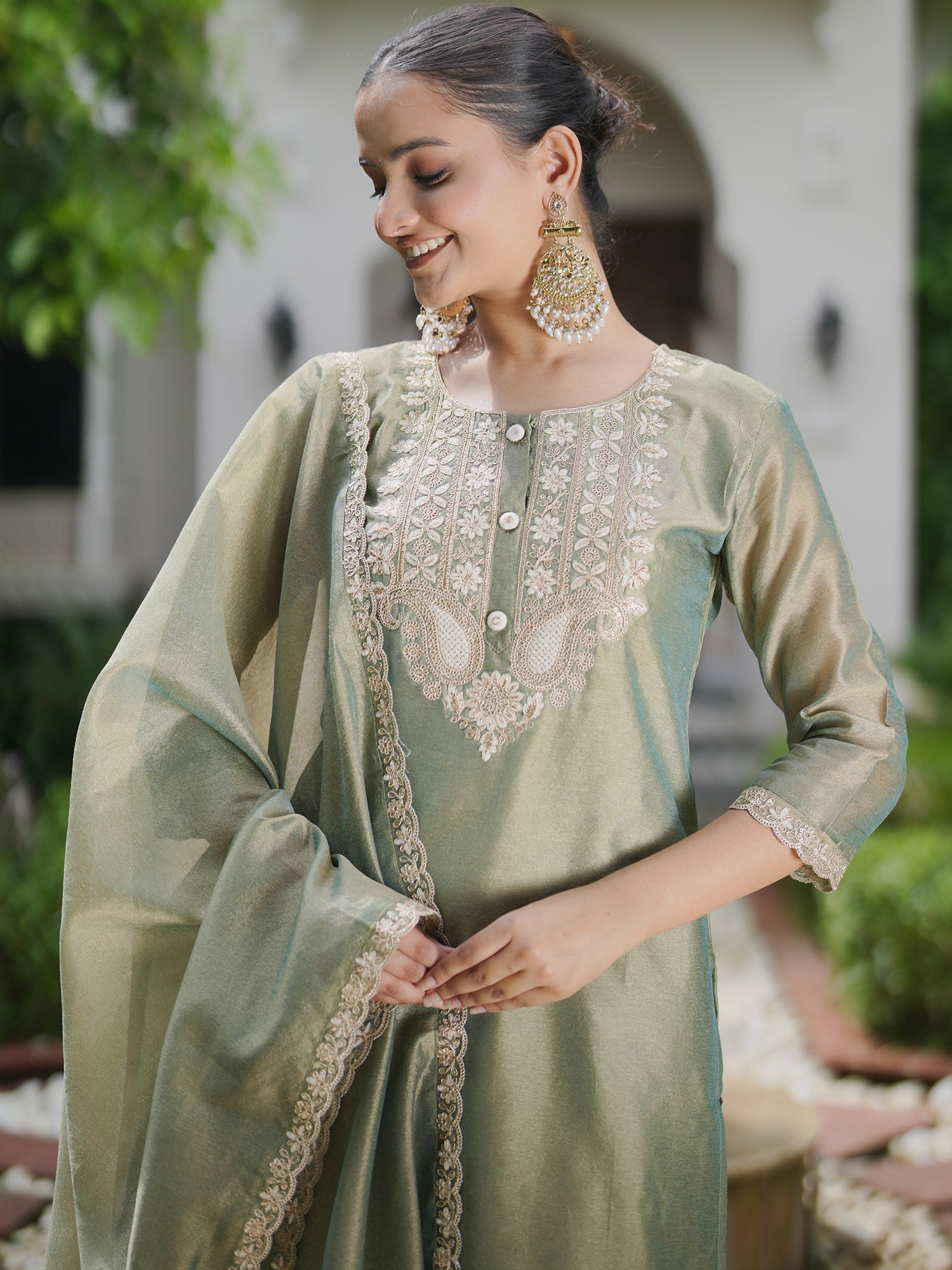 Green Kurta Sets  For women,indo era, indoera, kurta set for women, women kurta set, women suit, summer wear for women, festive suit for women, mother's day outfit, dress for mother, mother's day special, heeramandi dress