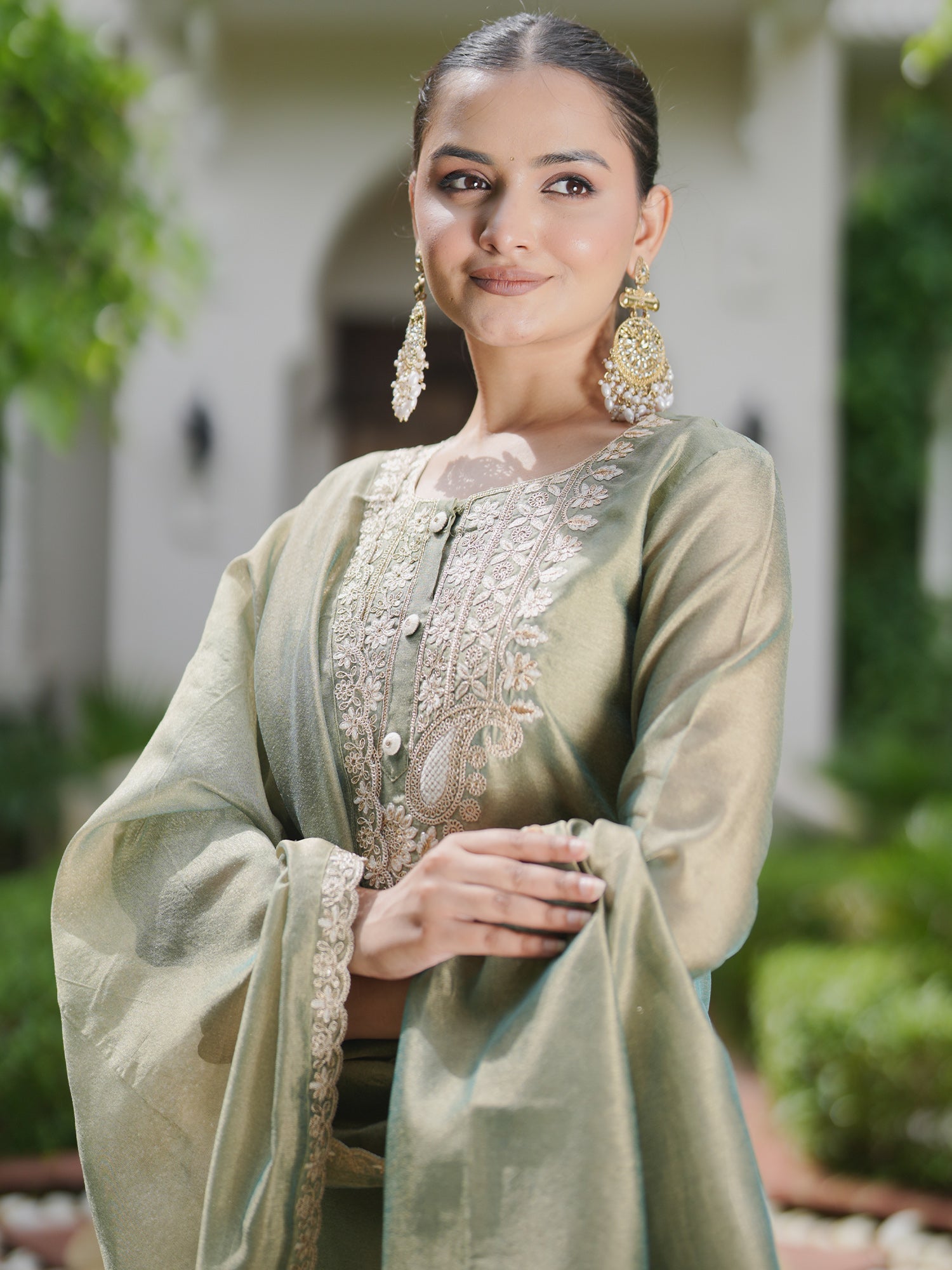 Green Kurta Sets  For women,indo era, indoera, kurta set for women, women kurta set, women suit, summer wear for women, festive suit for women, mother's day outfit, dress for mother, mother's day special, heeramandi dress