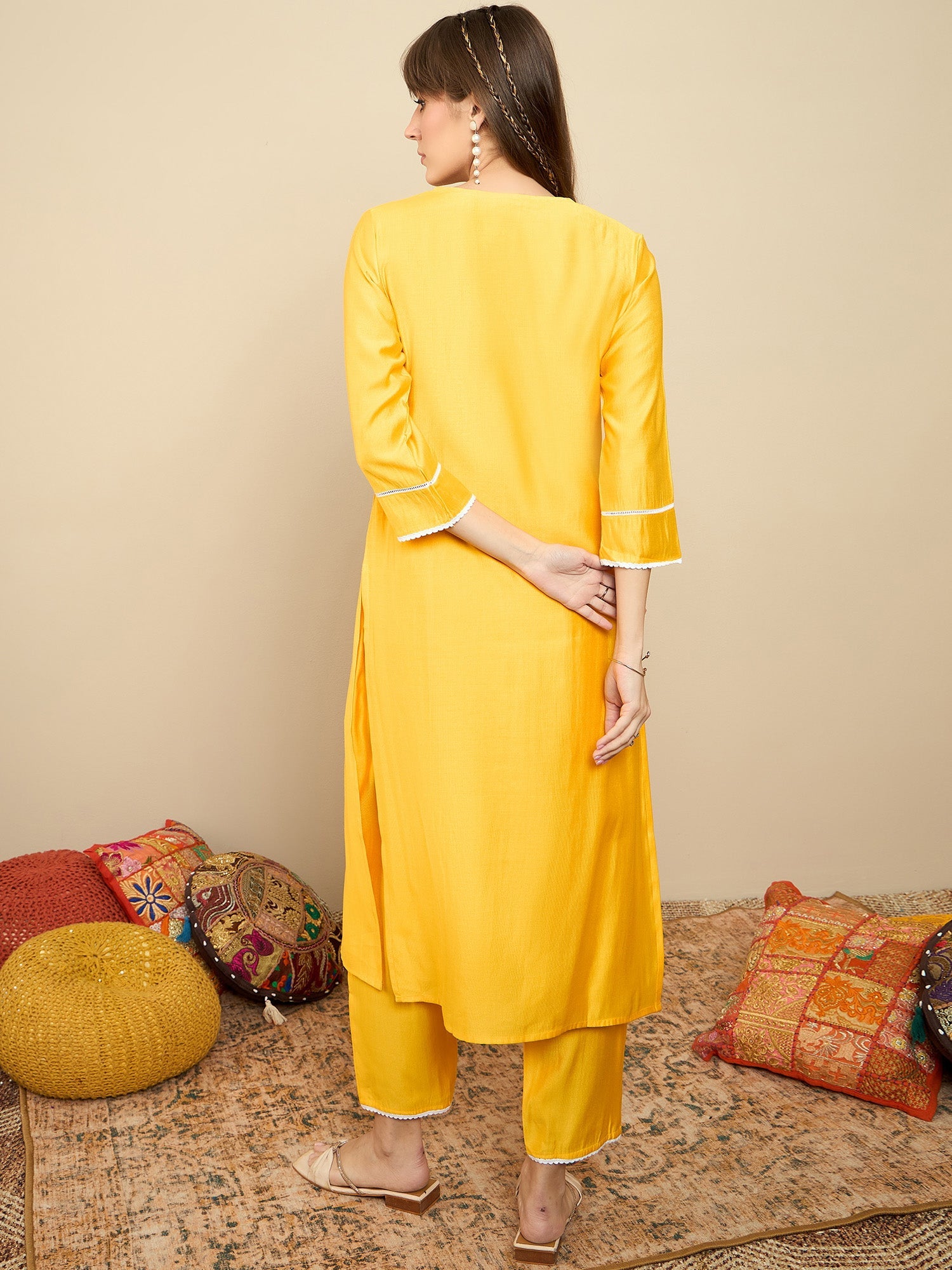 Yellow Kurta Sets  For women,indo era, indoera, kurta set for women, women kurta set, women suit, summer wear for women, festive suit for women, mother's day outfit, dress for mother, mother's day special, heeramandi dress