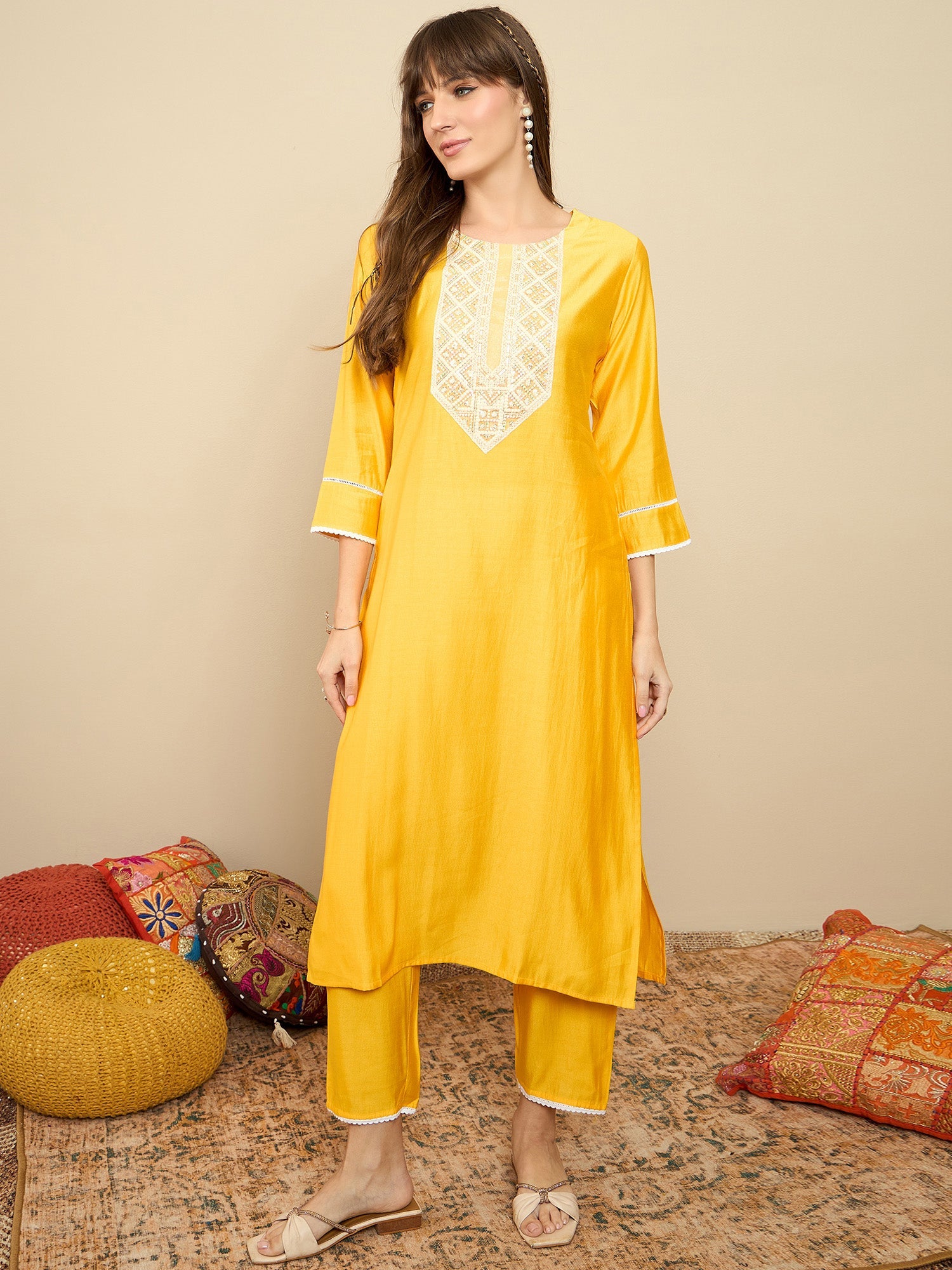 Yellow Kurta Sets  For women,indo era, indoera, kurta set for women, women kurta set, women suit, summer wear for women, festive suit for women, mother's day outfit, dress for mother, mother's day special, heeramandi dress