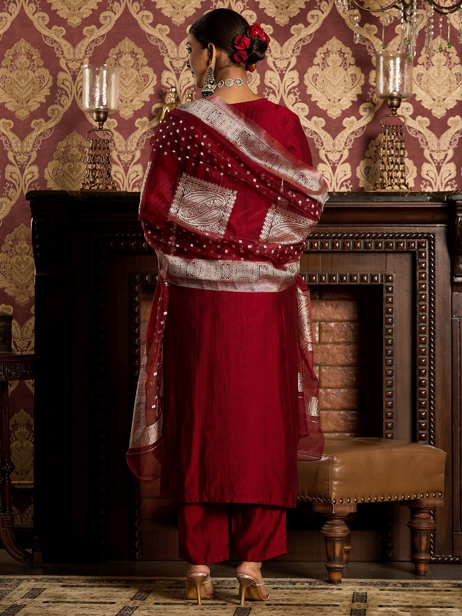 Maroon Kurta Sets  For women,indo era, indoera, kurta set for women, women kurta set, women suit, summer wear for women, festive suit for women, mother's day outfit, dress for mother, mother's day special, heeramandi dress