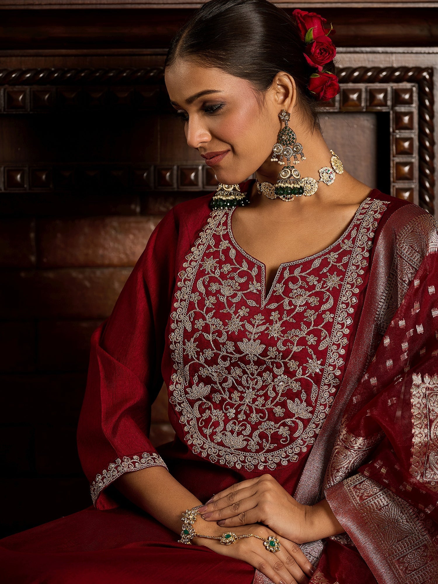 Maroon Kurta Sets  For women,indo era, indoera, kurta set for women, women kurta set, women suit, summer wear for women, festive suit for women, mother's day outfit, dress for mother, mother's day special, heeramandi dress