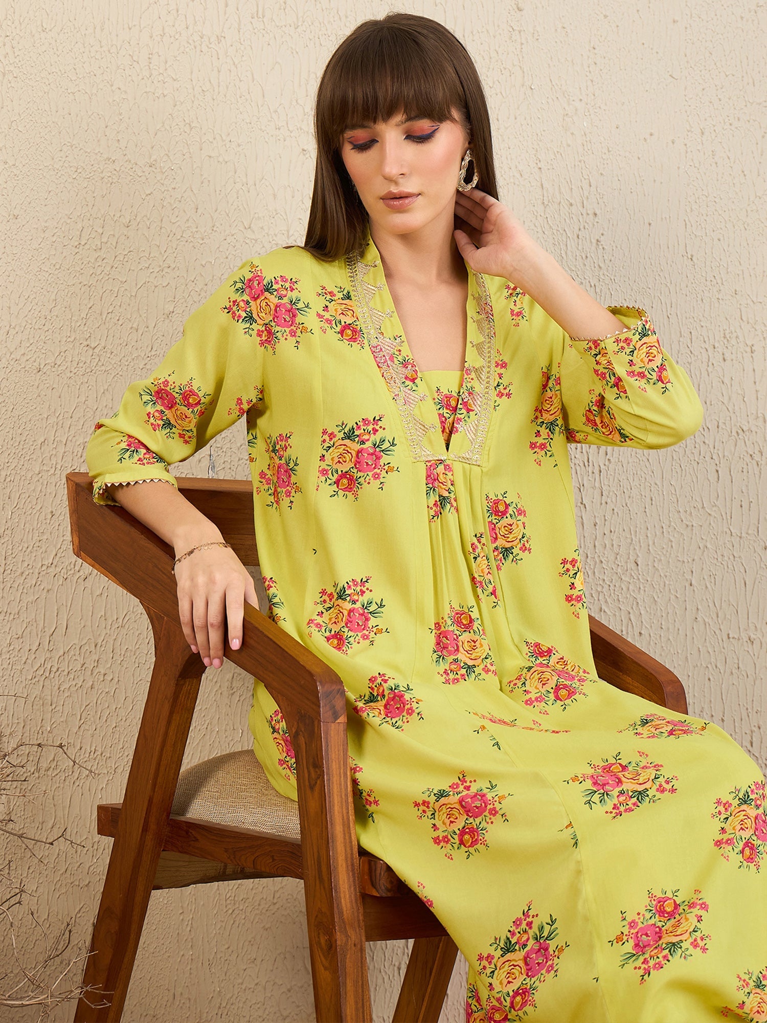 indo era, indo era kurta set, indo era suit, Kurta Set, Kurta set for women, cotton kurta set, indo era kurta set for women, Anarkali Kurta Set, Palazzo Kurta Set, Sleeveless Kurta, Embroidered Kurta, New Arrivals, Work wear, Dress, Best seller, Heeramandi dress, Summer sale, Summer suit, Wedding collection, Special offer, plus size, Spring summer, party wear, Summer Special, Printed Kurta, wedding wear, outfit ideas, Straight Kurta, Cotton Outfit, A line dress, dress for women,Yellow kurta set