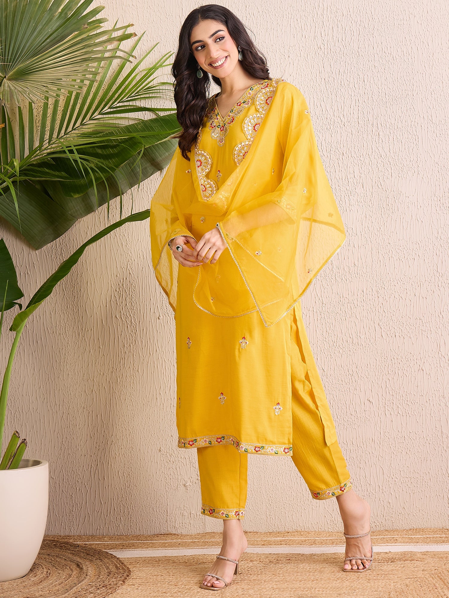 Yellow Kurta Sets  For women,indo era, indoera, kurta set for women, women kurta set, women suit, summer wear for women, festive suit for women, mother's day outfit, dress for mother, mother's day special, heeramandi dress