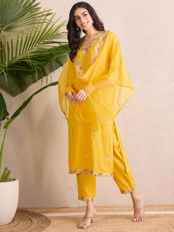 Yellow Kurta Sets  For women,indo era, indoera, kurta set for women, women kurta set, women suit, summer wear for women, festive suit for women, mother's day outfit, dress for mother, mother's day special, heeramandi dress