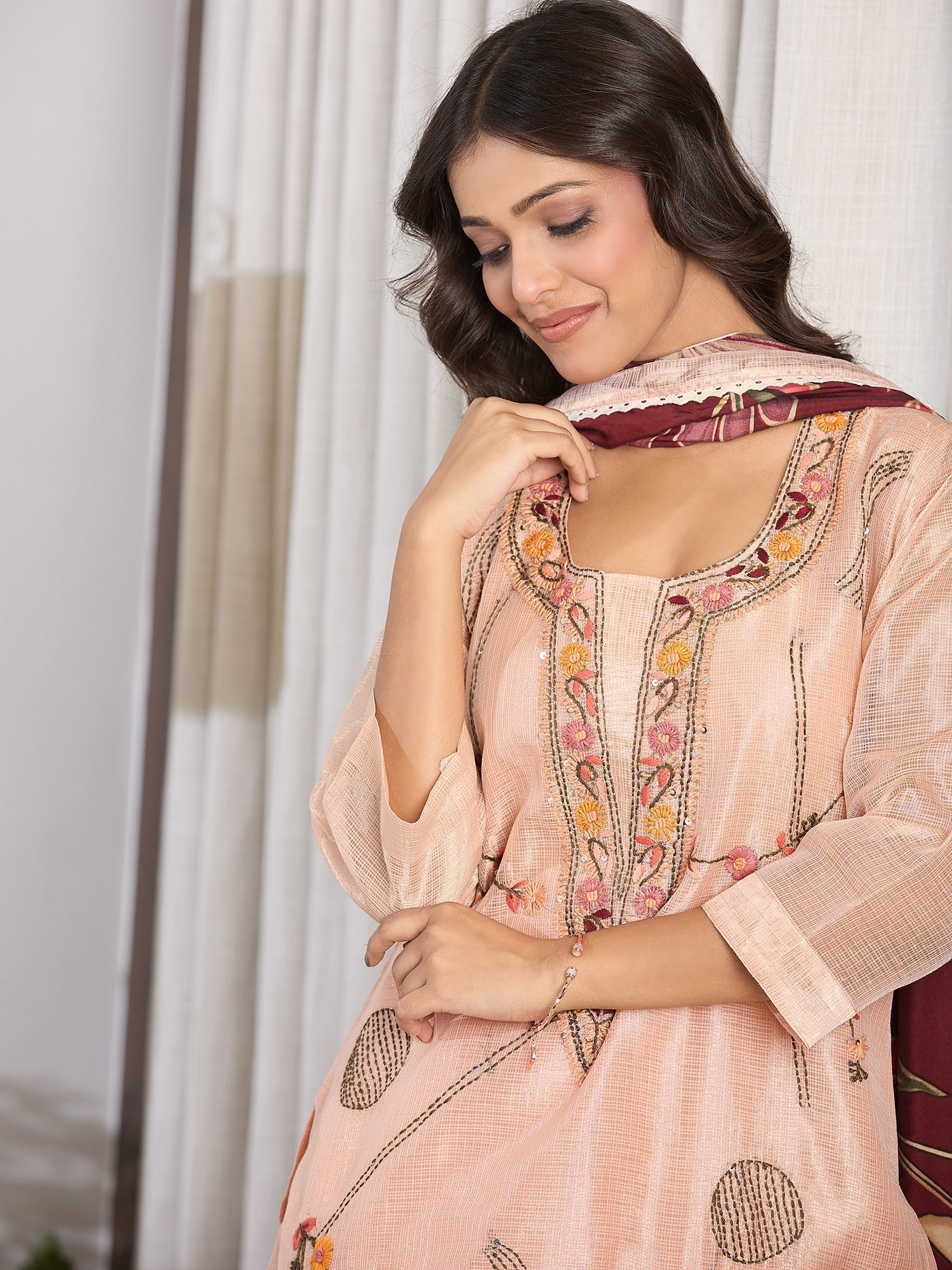 indo era, indoera, indo era kurta, heeramandi dress, heeramandi, dress for women, kurta for women, kurtaset for women, indo era kurta set, indo era suit, anarkali kurta, salwar suit, sharara set, cotton kurta, dress for women, kurta for women, birthday dress for women, gown for women, formal dress for women, party wear for women, summer dress, female kurti, cotton dress for women, kurta with dupatta, dressing style, casual look, new arrival for women, Peach suit
