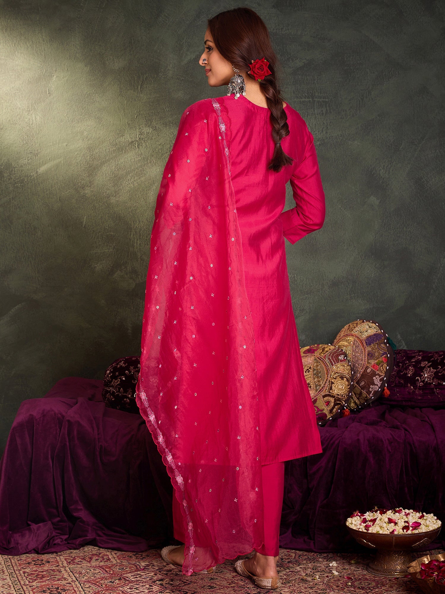 indo era, suit, kurta set for women, indo era kurta, kurta sets for ladies, summer dresses for women, 3 piece suit, cotton kurta set for women, new arrivals, women kurti plazo set, women in suit, kurta suit, floral kurta, short suit, spring summer, Pink suit
