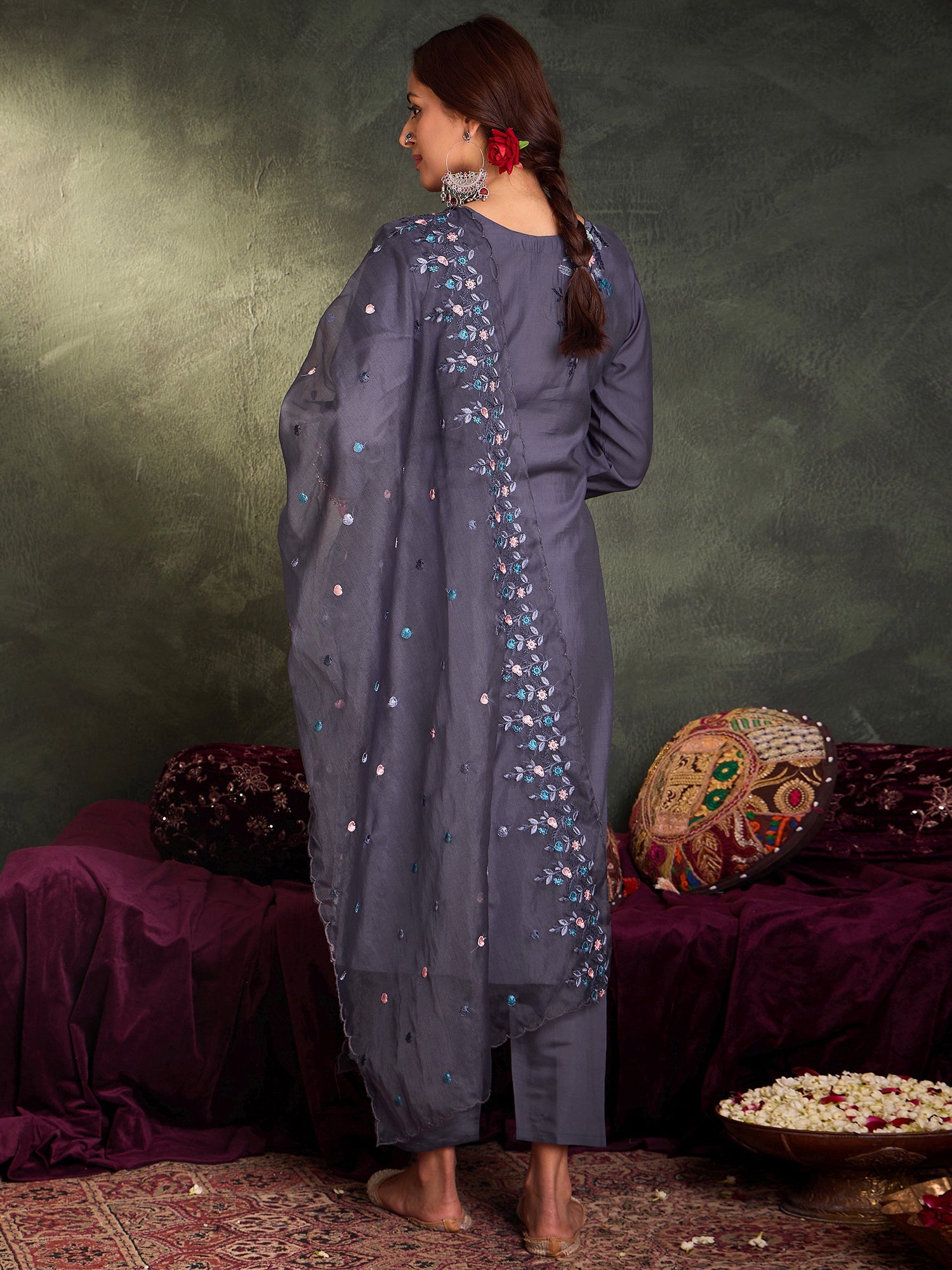 indo era, suit, kurta set for women, indo era kurta, kurta sets for ladies, summer dresses for women, 3 piece suit, cotton kurta set for women, new arrivals, women kurti plazo set, women in suit, kurta suit, floral kurta, short suit, spring summer, Blue suit