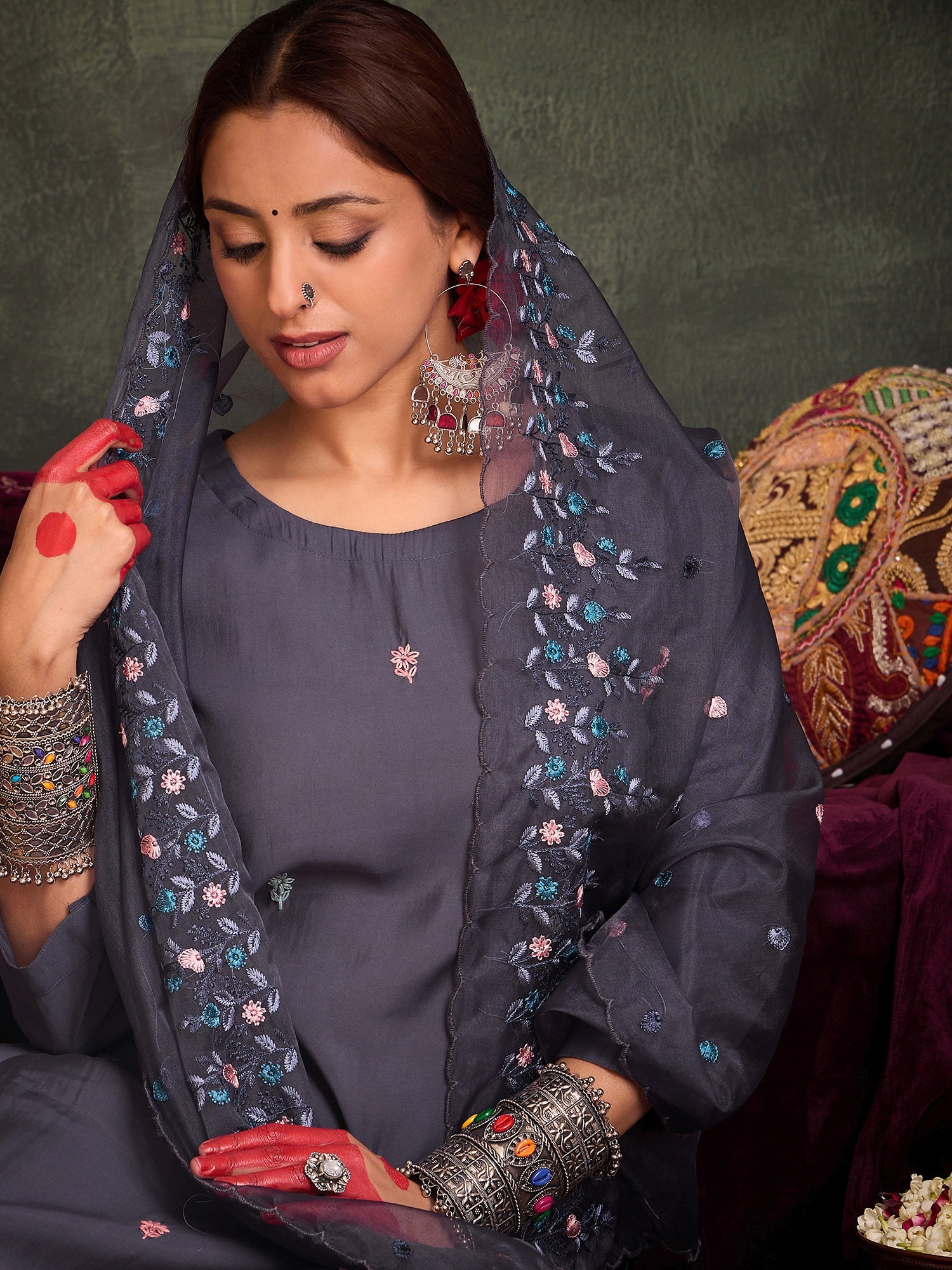 indo era, suit, kurta set for women, indo era kurta, kurta sets for ladies, summer dresses for women, 3 piece suit, cotton kurta set for women, new arrivals, women kurti plazo set, women in suit, kurta suit, floral kurta, short suit, spring summer, Blue suit