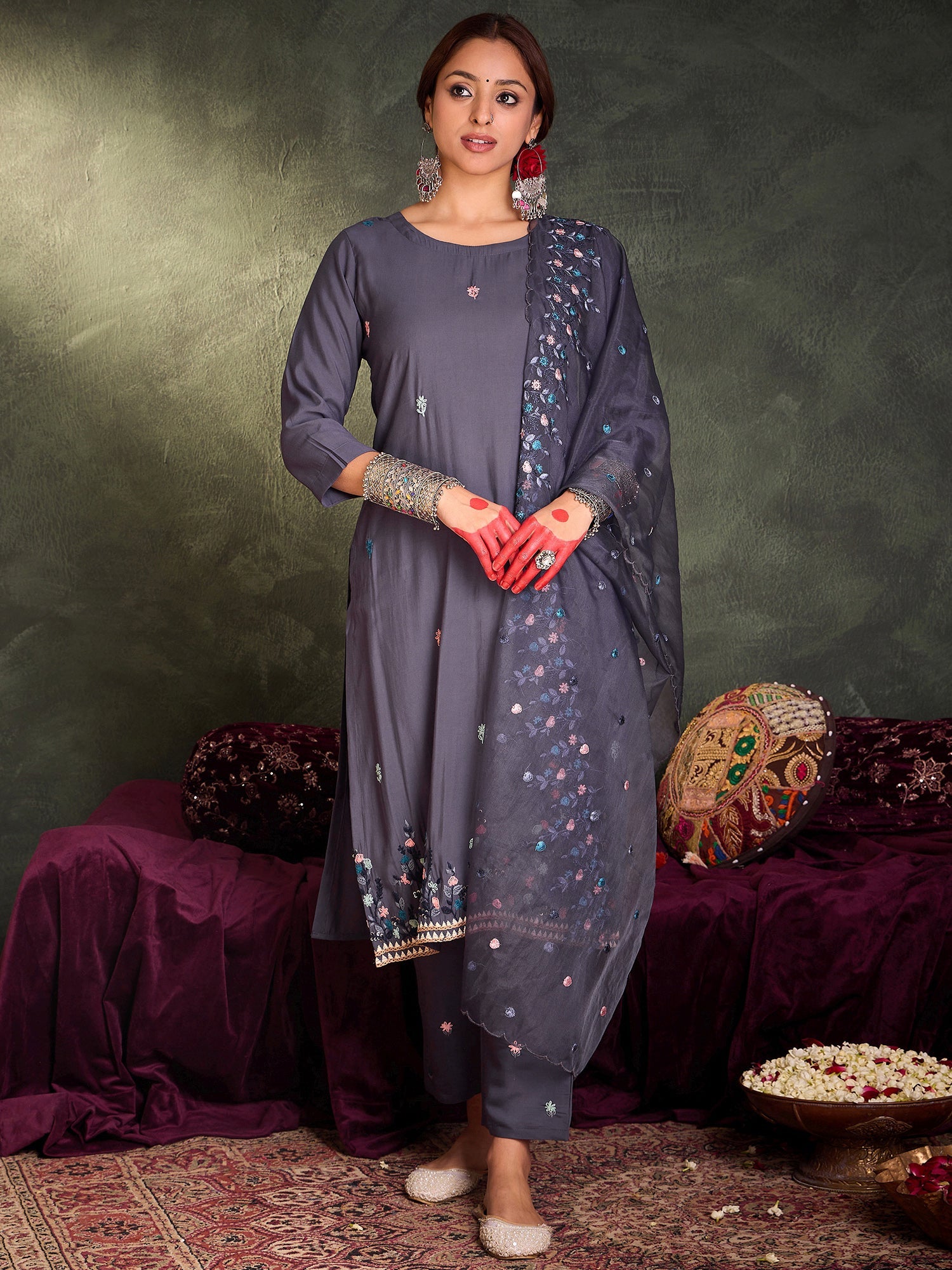 indo era, suit, kurta set for women, indo era kurta, kurta sets for ladies, summer dresses for women, 3 piece suit, cotton kurta set for women, new arrivals, women kurti plazo set, women in suit, kurta suit, floral kurta, short suit, spring summer, Blue suit