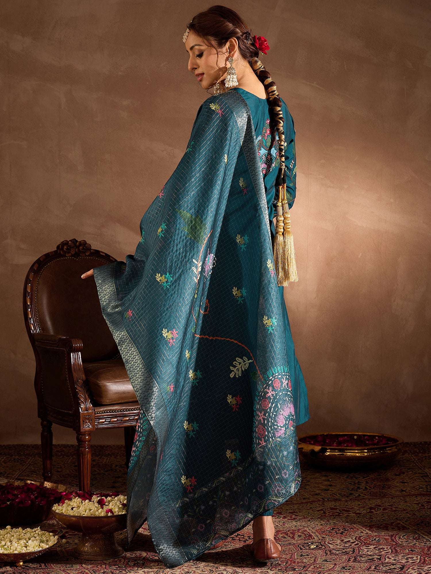 indo era, indo era kurta set, indo era suit, Kurta Set, Kurta set for women, cotton kurta set, indo era kurta set for women, Anarkali Kurta Set, Palazzo Kurta Set, Sleeveless Kurta, Embroidered Kurta, New Arrivals, Work wear, Dress, Best seller, Heeramandi dress, Summer sale, Summer suit, Wedding collection, Special offer, plus size, Spring summer, party wear, Summer Special, Printed Kurta, wedding wear, outfit ideas, Straight Kurta, Cotton Outfit, A line dress, dress for women,Teal kurta set