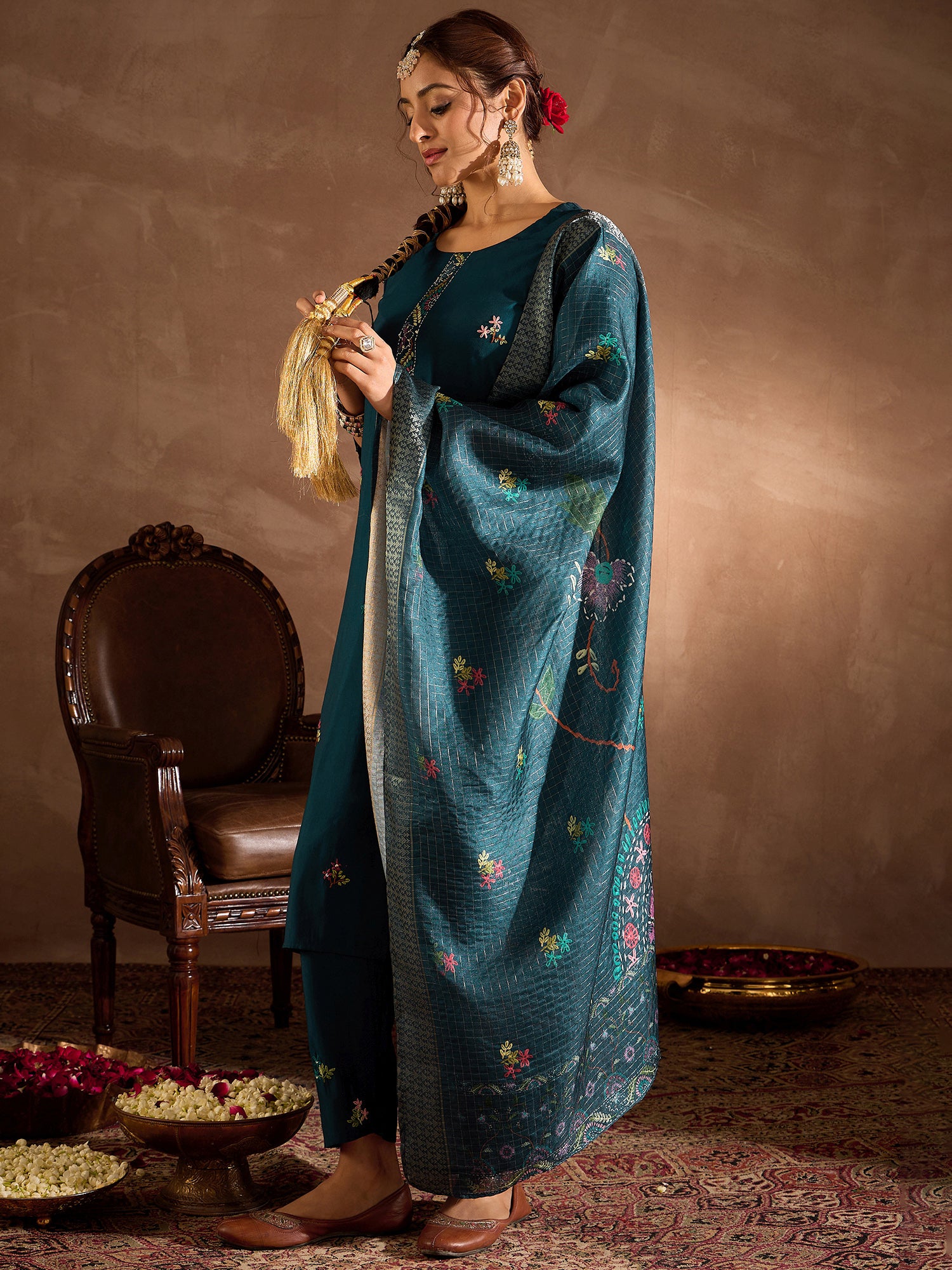 indo era, indo era kurta set, indo era suit, Kurta Set, Kurta set for women, cotton kurta set, indo era kurta set for women, Anarkali Kurta Set, Palazzo Kurta Set, Sleeveless Kurta, Embroidered Kurta, New Arrivals, Work wear, Dress, Best seller, Heeramandi dress, Summer sale, Summer suit, Wedding collection, Special offer, plus size, Spring summer, party wear, Summer Special, Printed Kurta, wedding wear, outfit ideas, Straight Kurta, Cotton Outfit, A line dress, dress for women,Teal kurta set